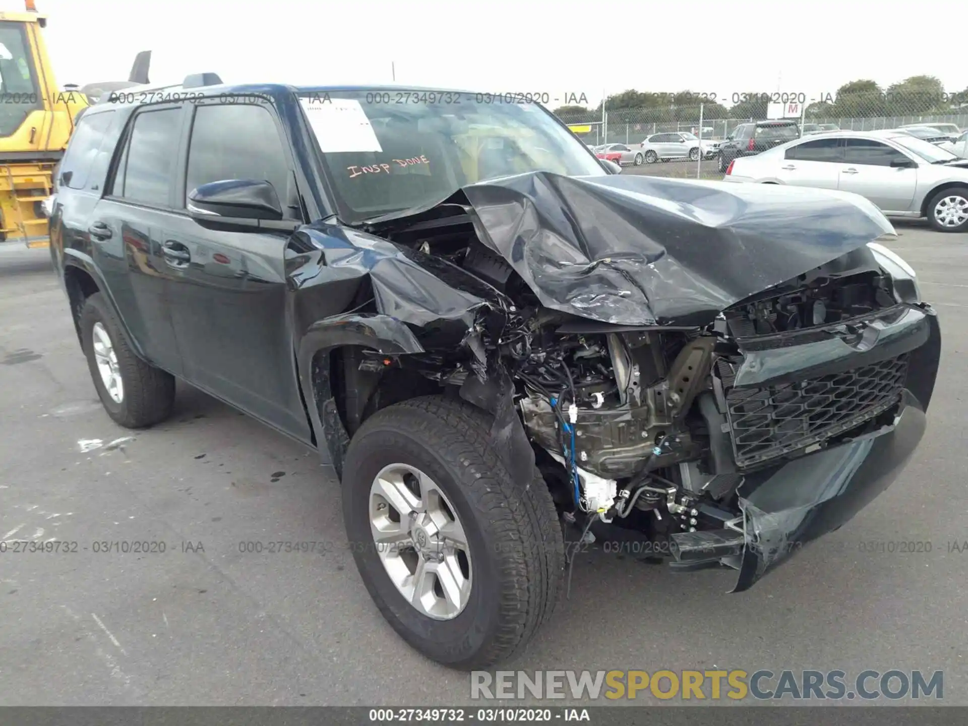 1 Photograph of a damaged car JTEZU5JR7K5213423 TOYOTA 4RUNNER 2019