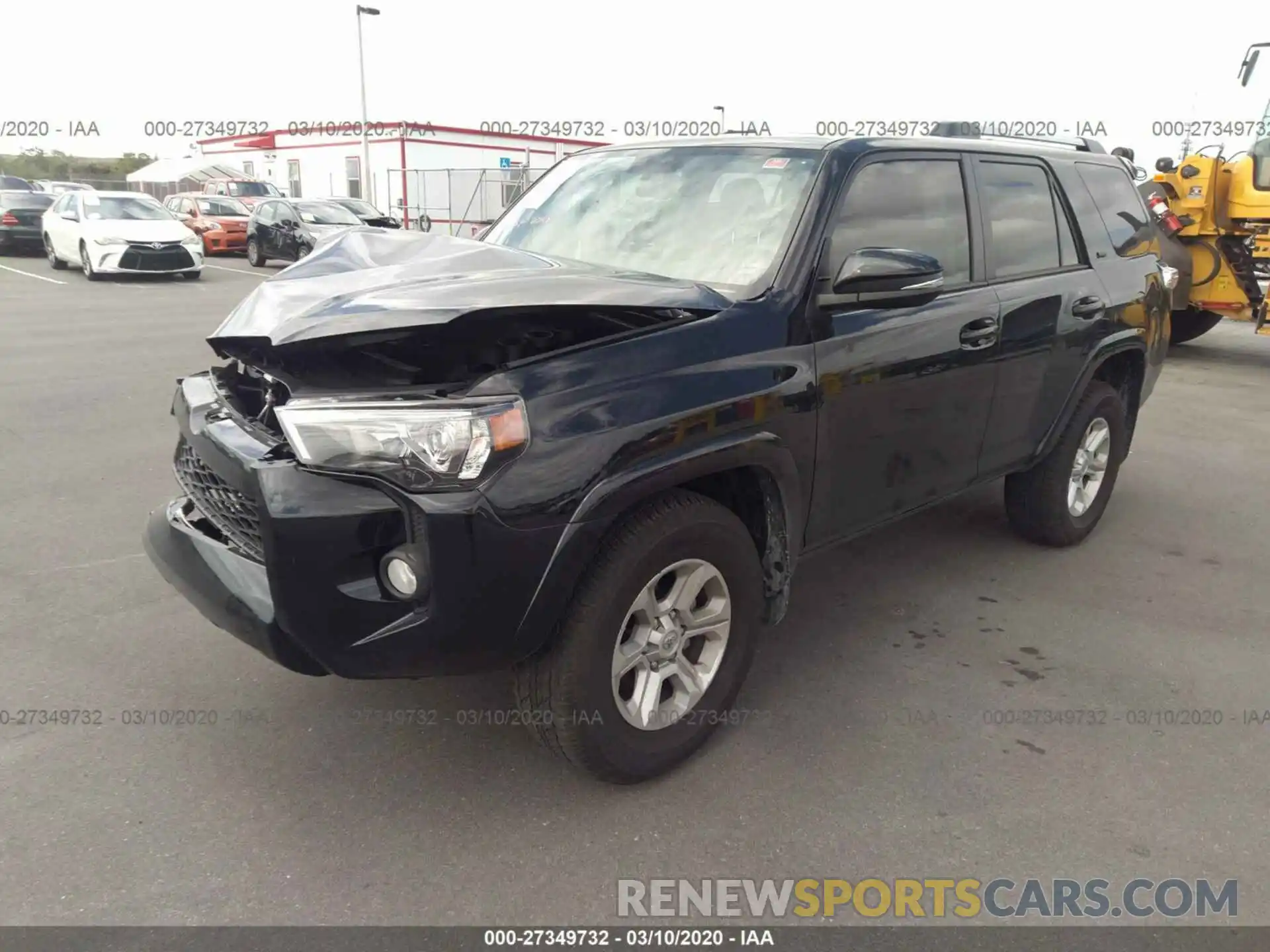 2 Photograph of a damaged car JTEZU5JR7K5213423 TOYOTA 4RUNNER 2019