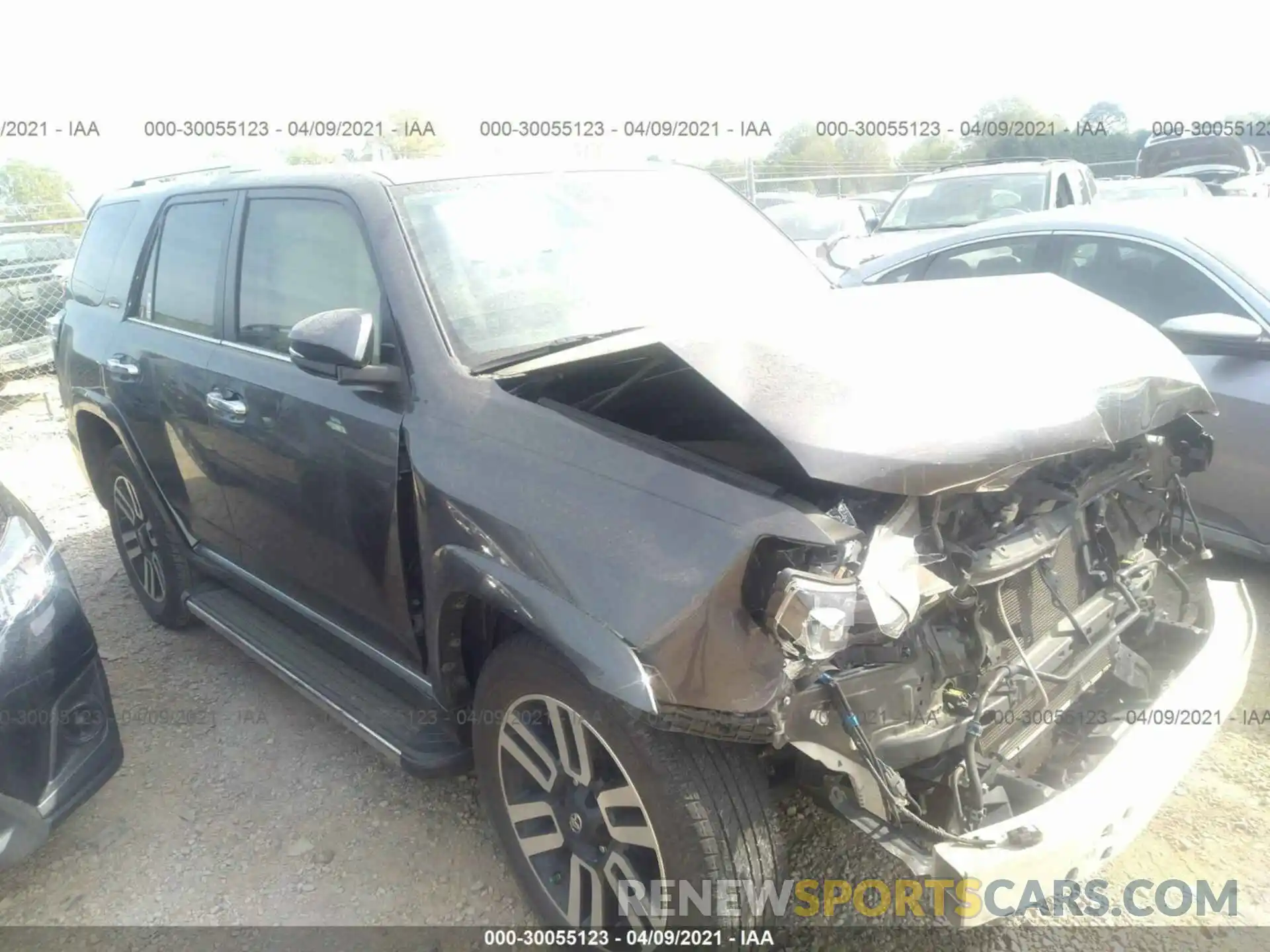 1 Photograph of a damaged car JTEZU5JR8K5191979 TOYOTA 4RUNNER 2019