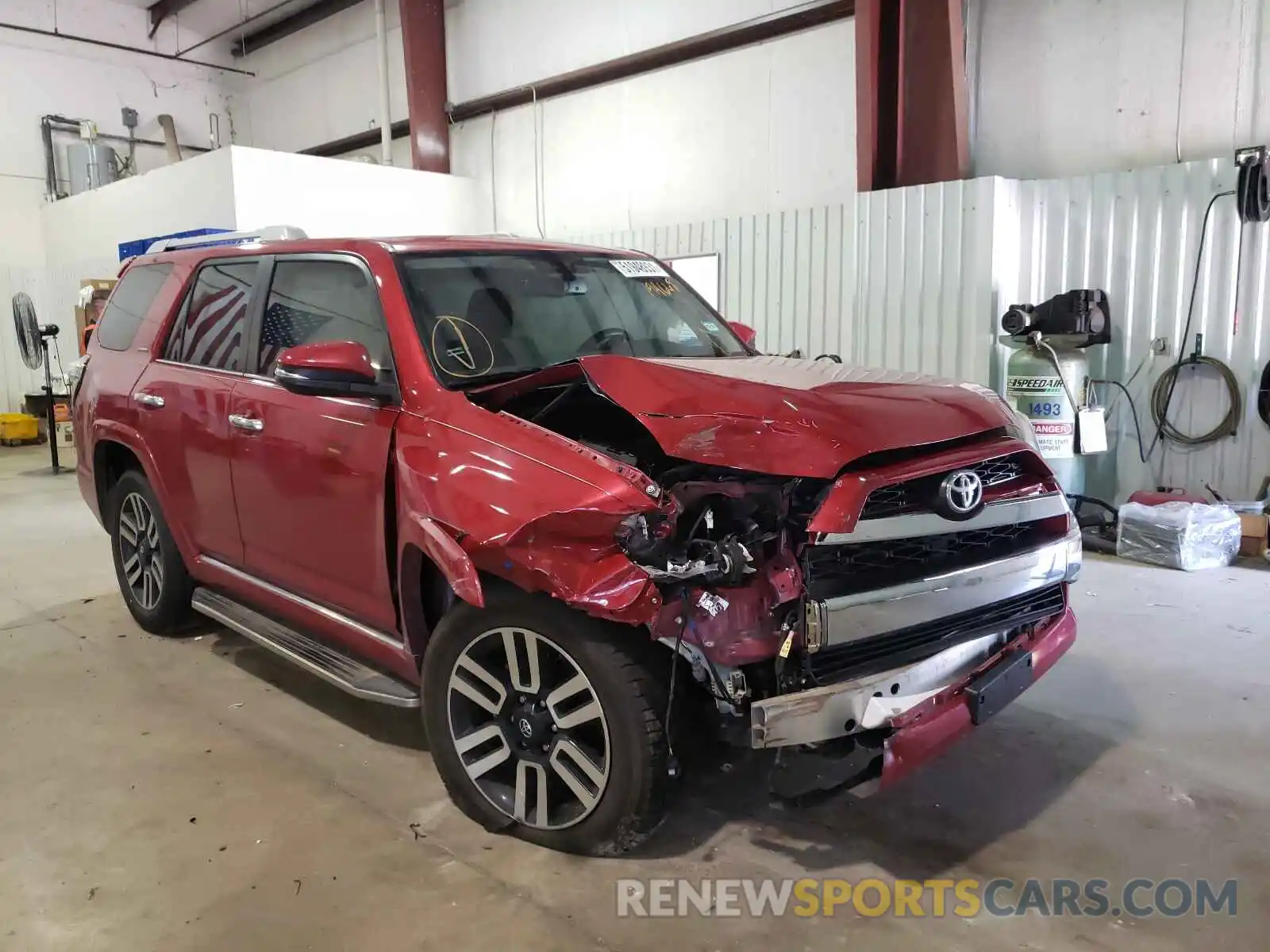 1 Photograph of a damaged car JTEZU5JR8K5194669 TOYOTA 4RUNNER 2019