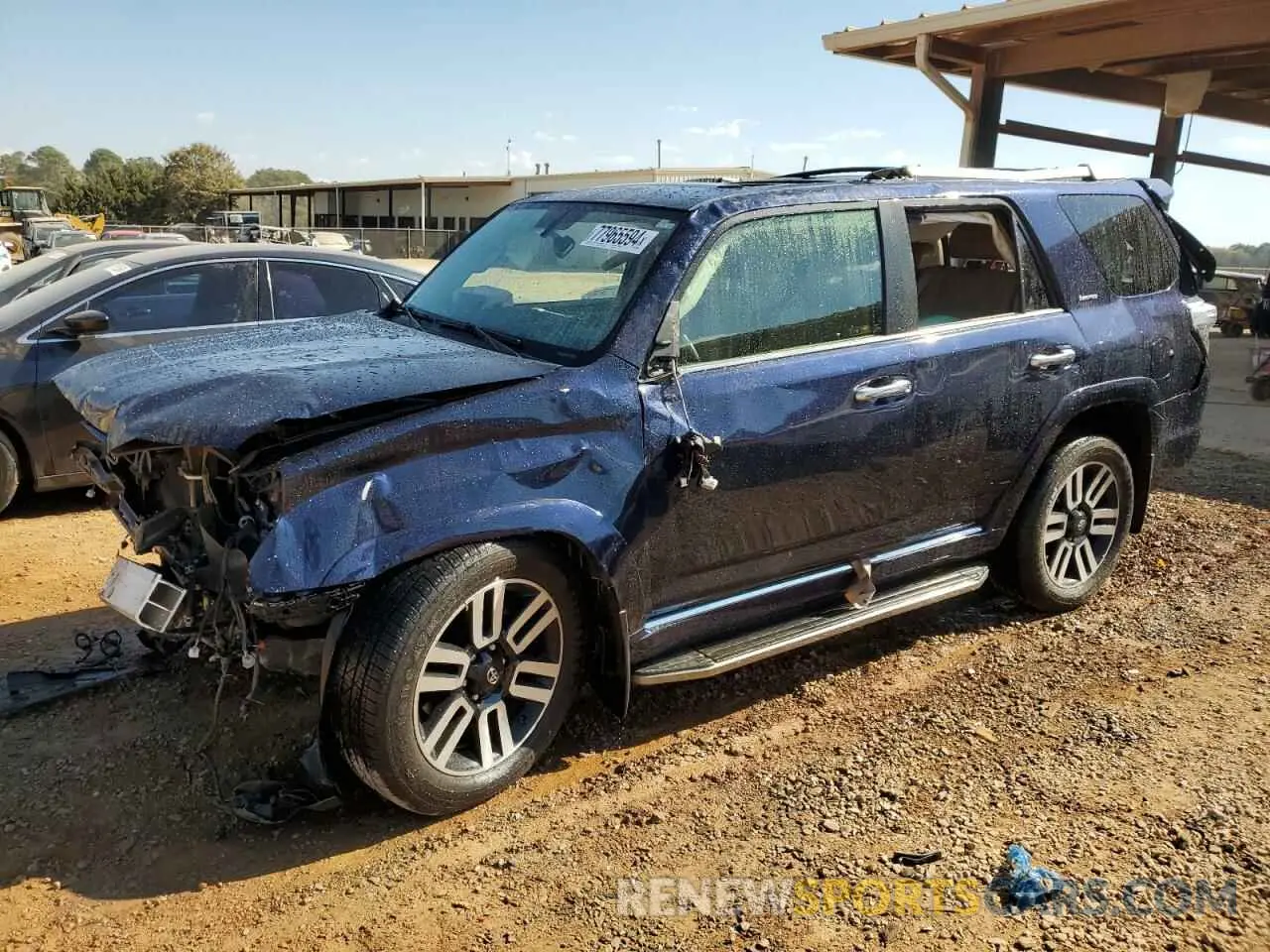 1 Photograph of a damaged car JTEZU5JR8K5206626 TOYOTA 4RUNNER 2019