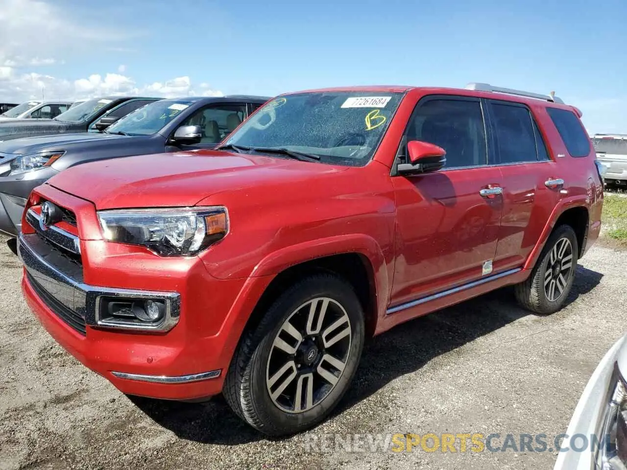 1 Photograph of a damaged car JTEZU5JR8K5211843 TOYOTA 4RUNNER 2019