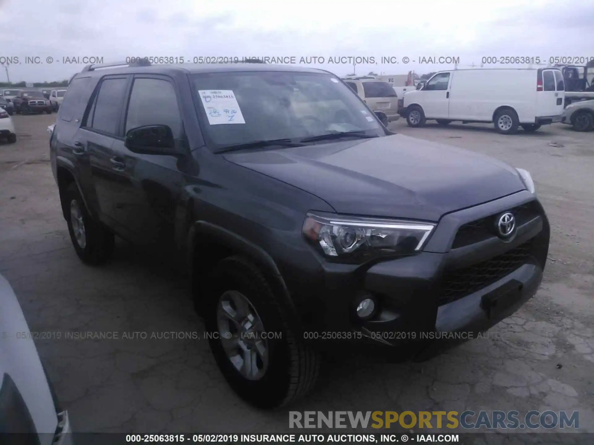 1 Photograph of a damaged car JTEZU5JR9K5204223 TOYOTA 4RUNNER 2019