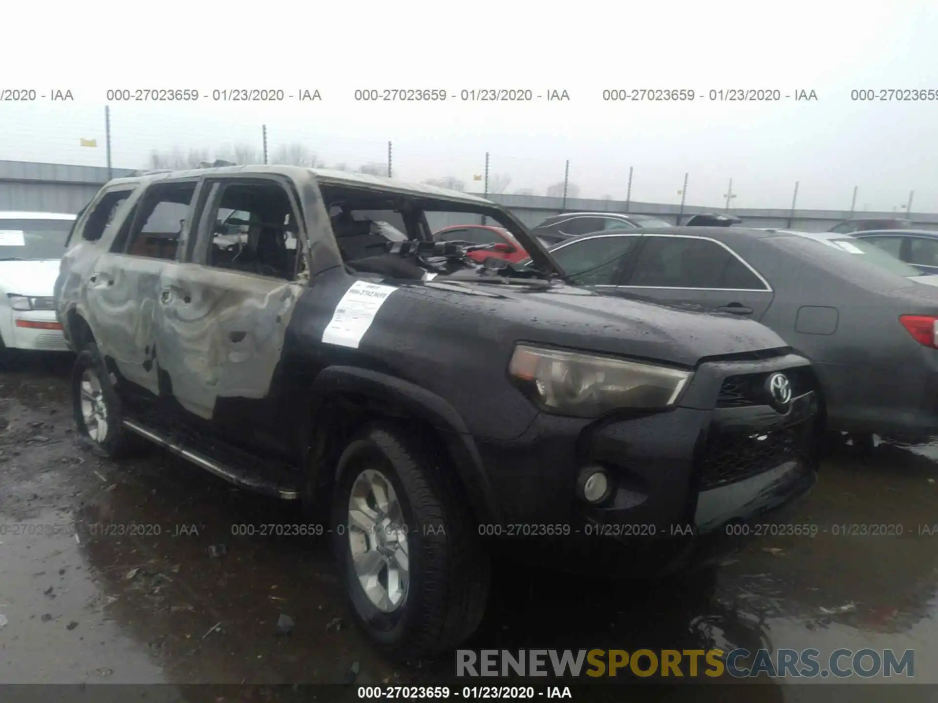 1 Photograph of a damaged car JTEZU5JR9K5209096 TOYOTA 4RUNNER 2019