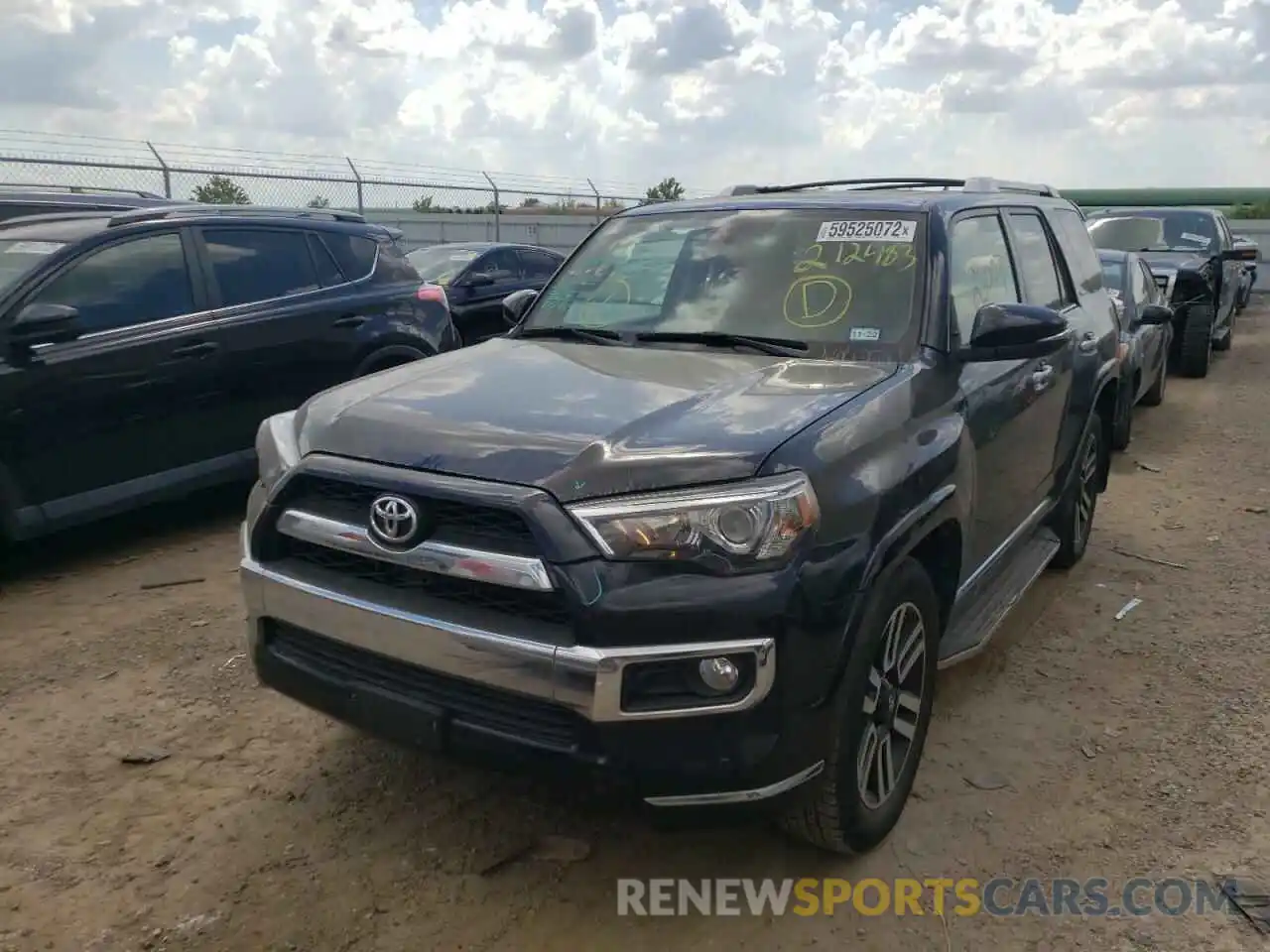 2 Photograph of a damaged car JTEZU5JR9K5212483 TOYOTA 4RUNNER 2019