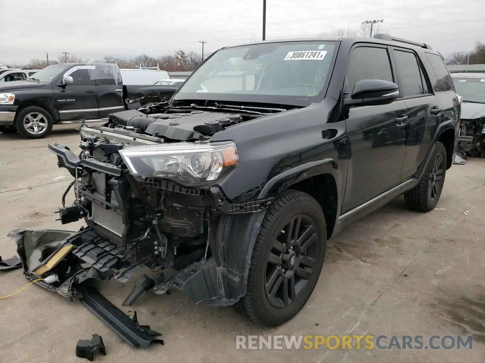 2 Photograph of a damaged car JTEBU5JR0L5743901 TOYOTA 4RUNNER 2020