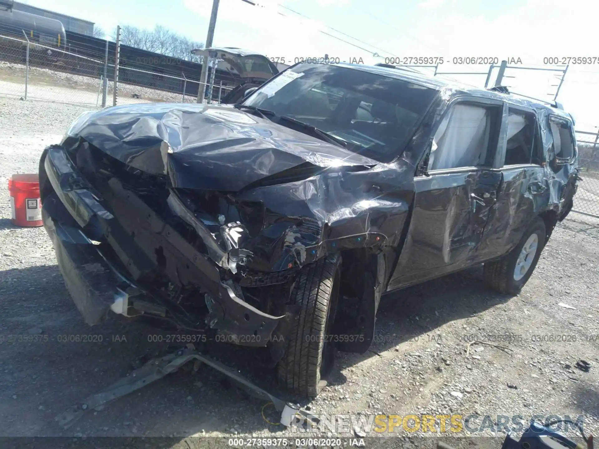 2 Photograph of a damaged car JTEBU5JR0L5745678 TOYOTA 4RUNNER 2020