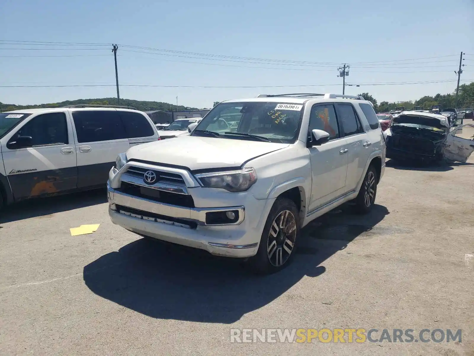 2 Photograph of a damaged car JTEBU5JR0L5745700 TOYOTA 4RUNNER 2020