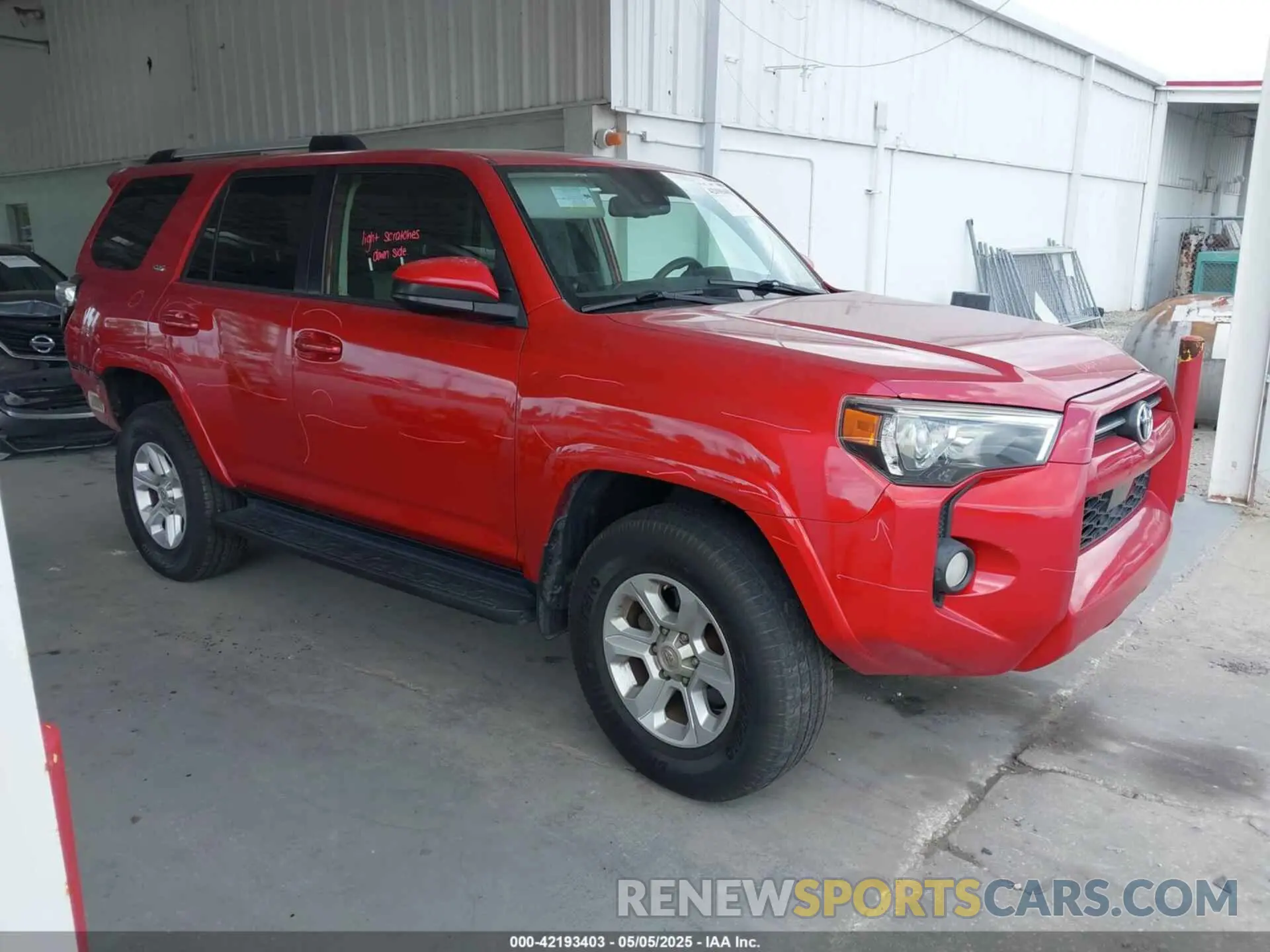 1 Photograph of a damaged car JTEBU5JR0L5780592 TOYOTA 4RUNNER 2020