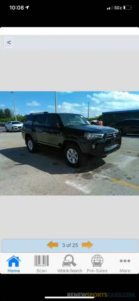 1 Photograph of a damaged car JTEBU5JR0L5780611 TOYOTA 4RUNNER 2020