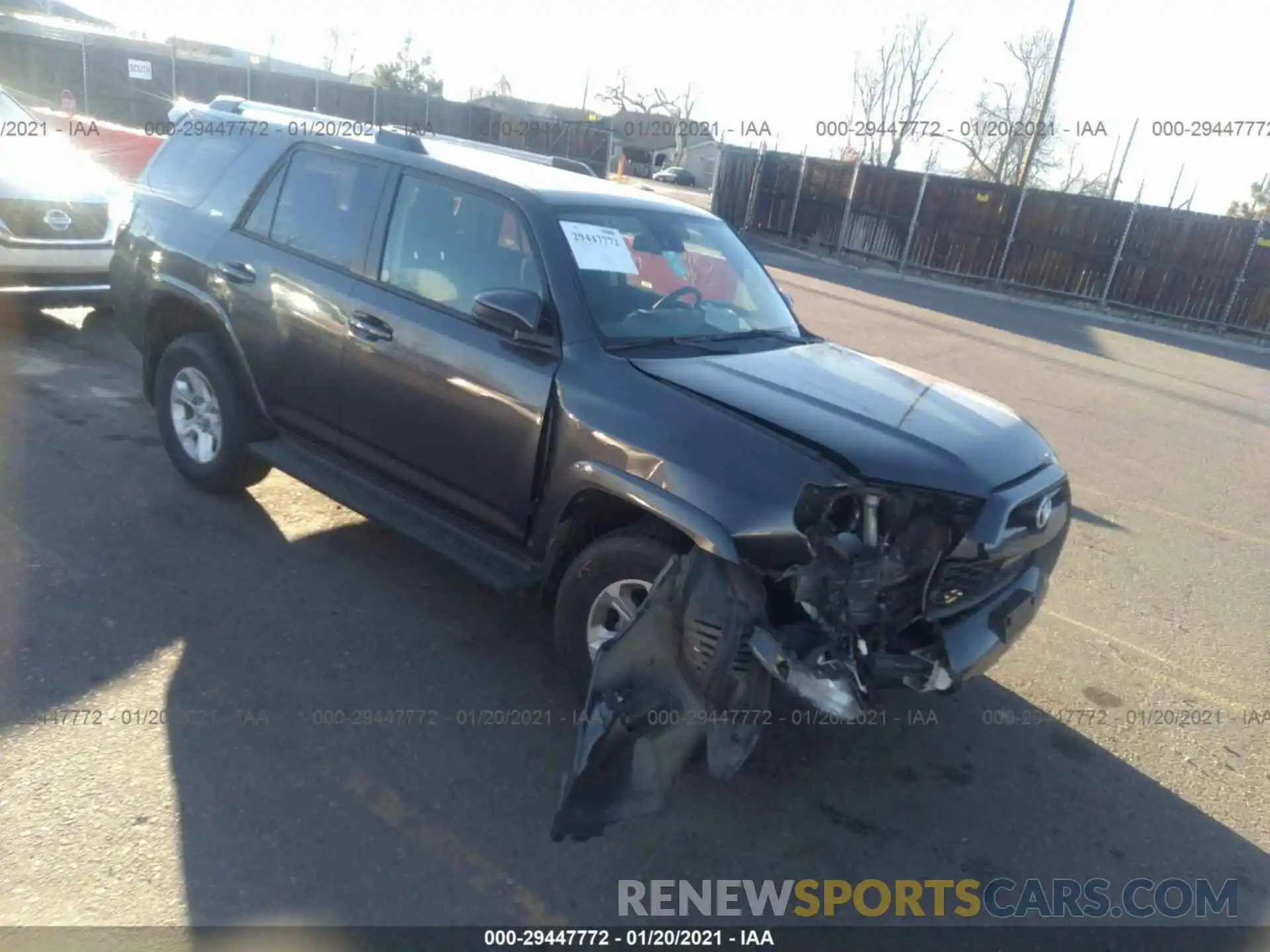 1 Photograph of a damaged car JTEBU5JR0L5787798 TOYOTA 4RUNNER 2020