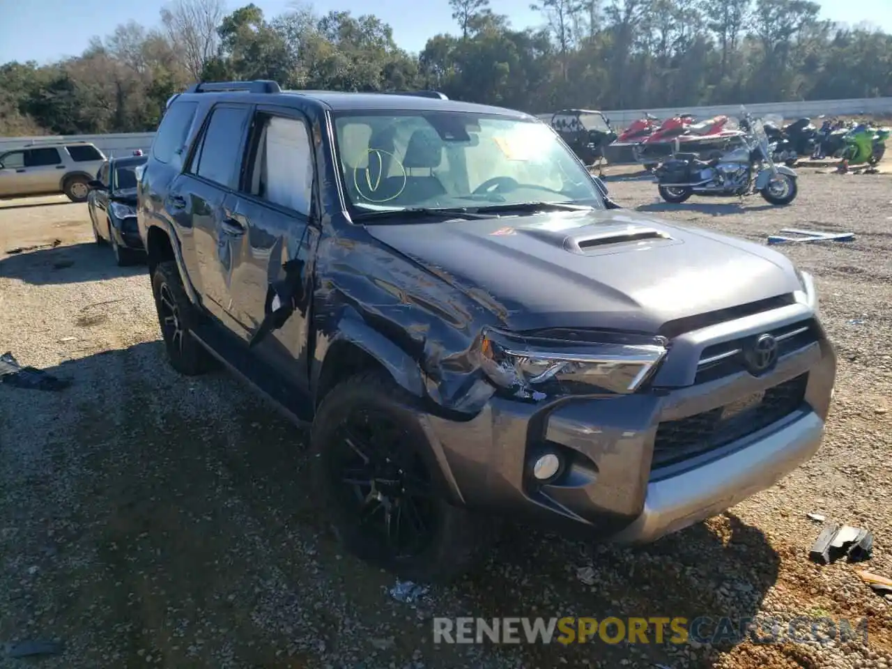 1 Photograph of a damaged car JTEBU5JR1L5804804 TOYOTA 4RUNNER 2020