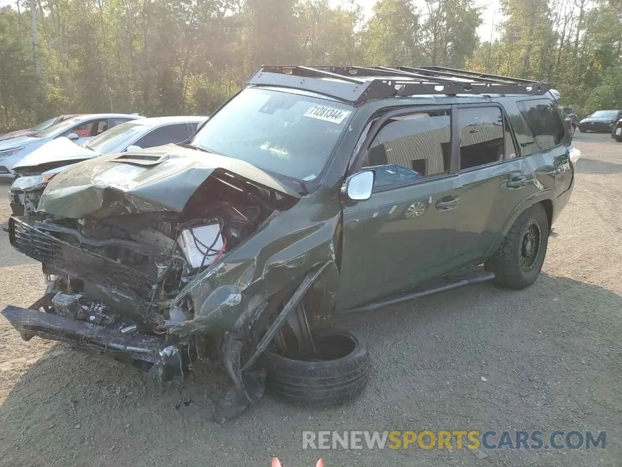 1 Photograph of a damaged car JTEBU5JR2L5737713 TOYOTA 4RUNNER 2020