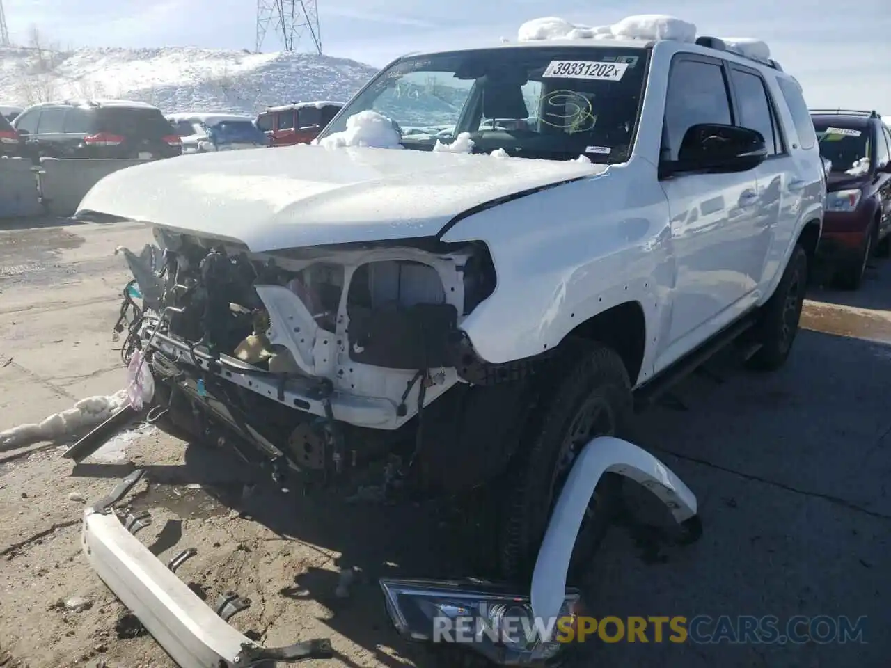 2 Photograph of a damaged car JTEBU5JR2L5751157 TOYOTA 4RUNNER 2020