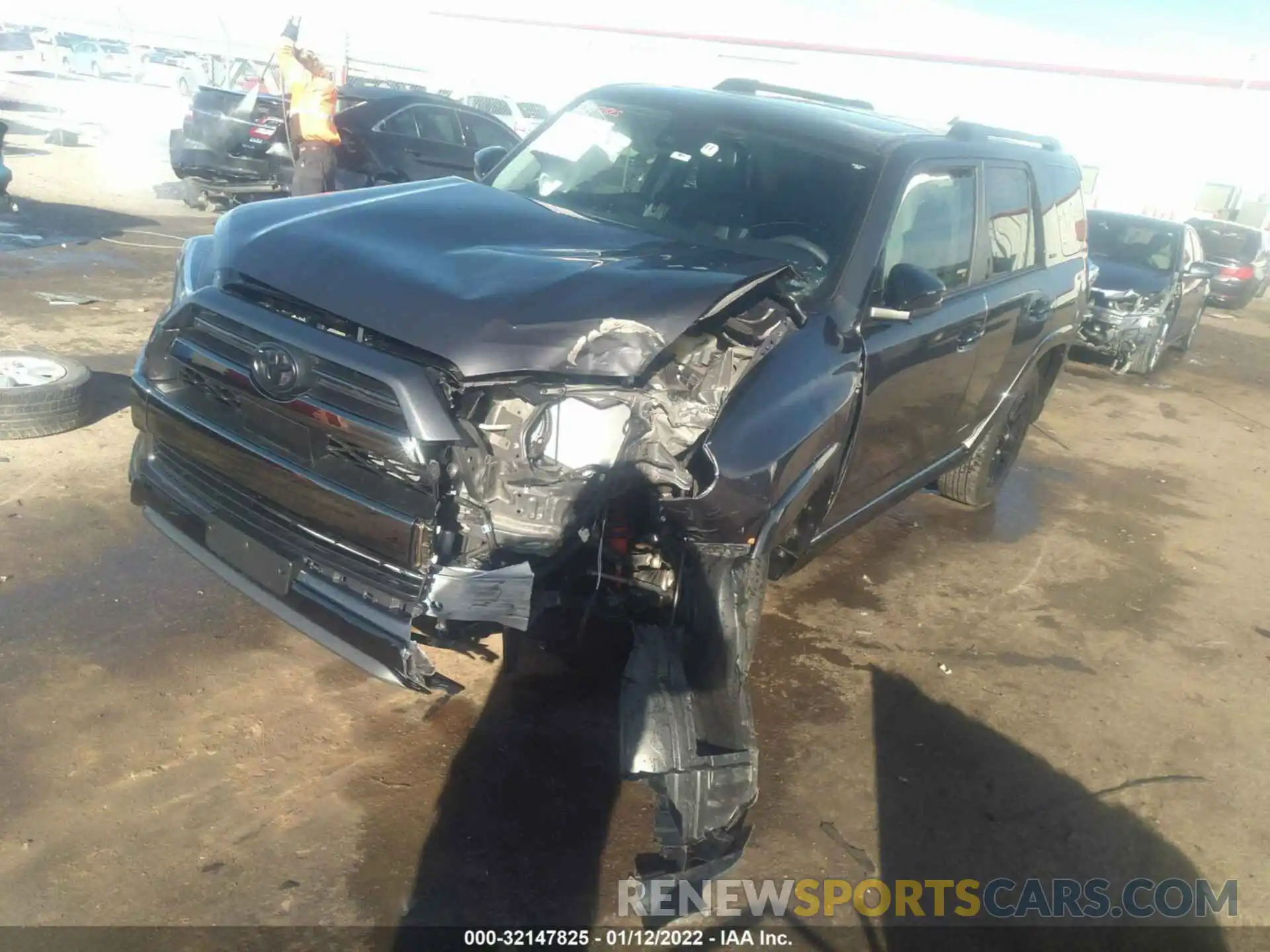 2 Photograph of a damaged car JTEBU5JR2L5764412 TOYOTA 4RUNNER 2020