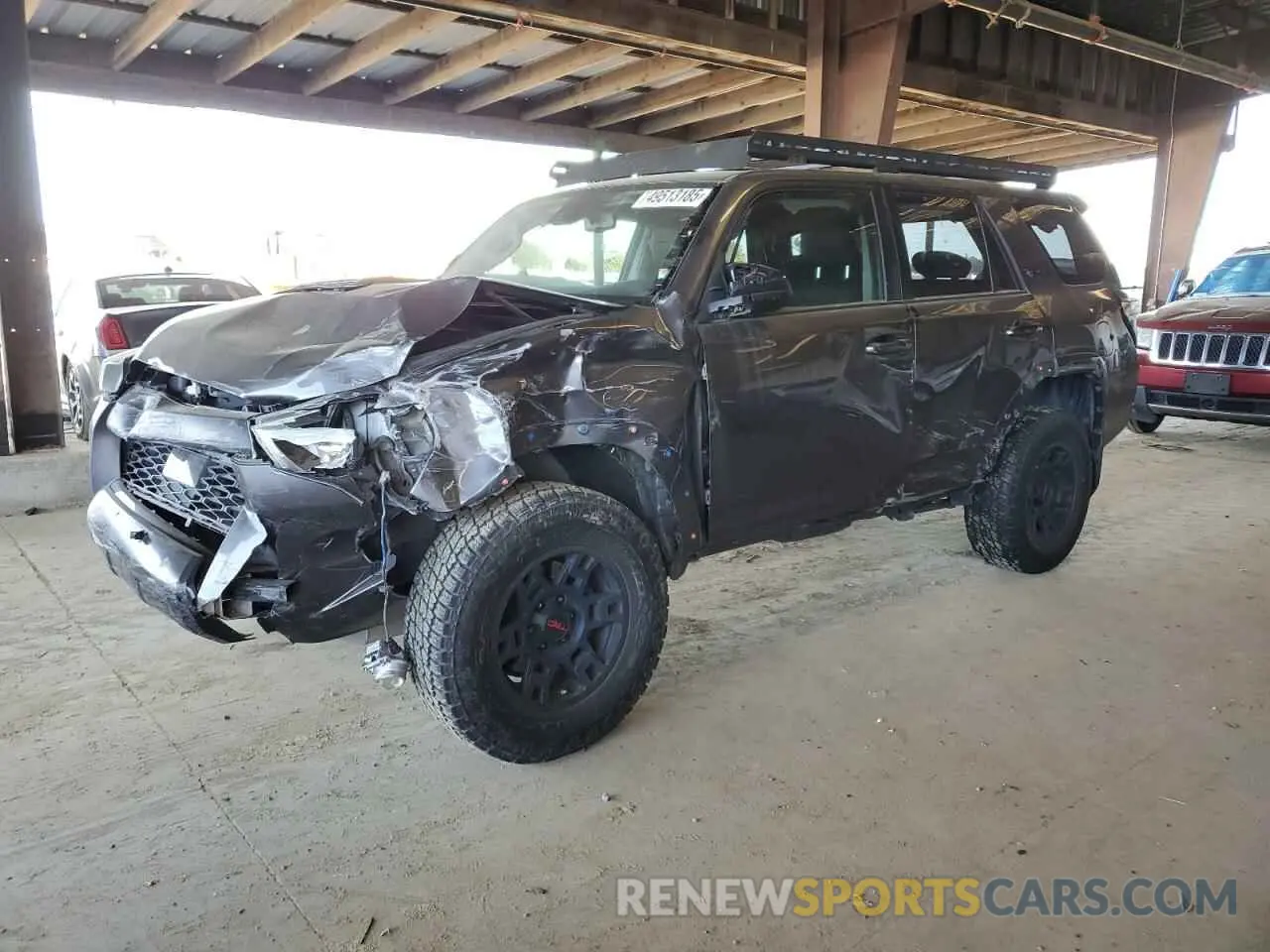 1 Photograph of a damaged car JTEBU5JR2L5782666 TOYOTA 4RUNNER 2020