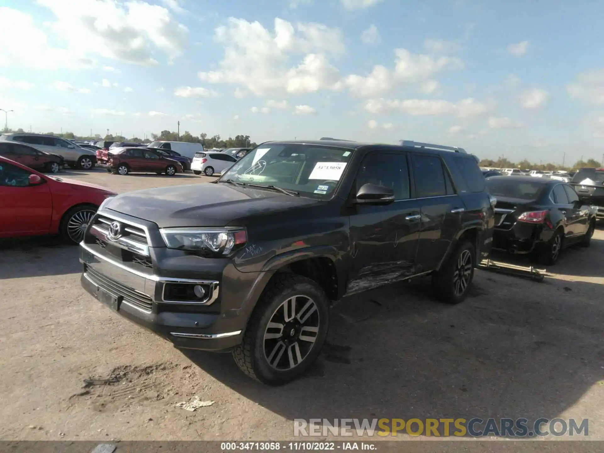 2 Photograph of a damaged car JTEBU5JR2L5805797 TOYOTA 4RUNNER 2020