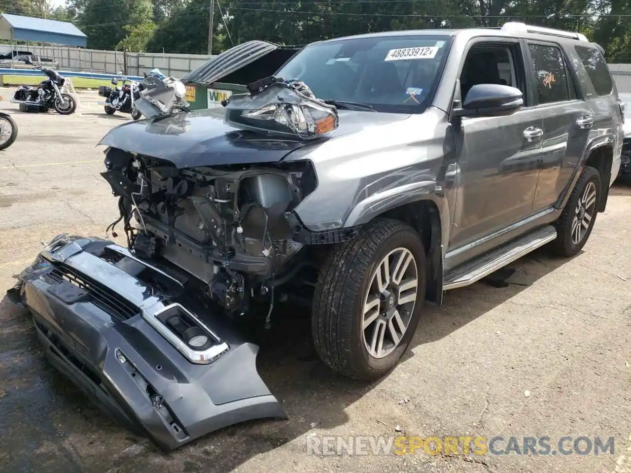 2 Photograph of a damaged car JTEBU5JR2L5806447 TOYOTA 4RUNNER 2020