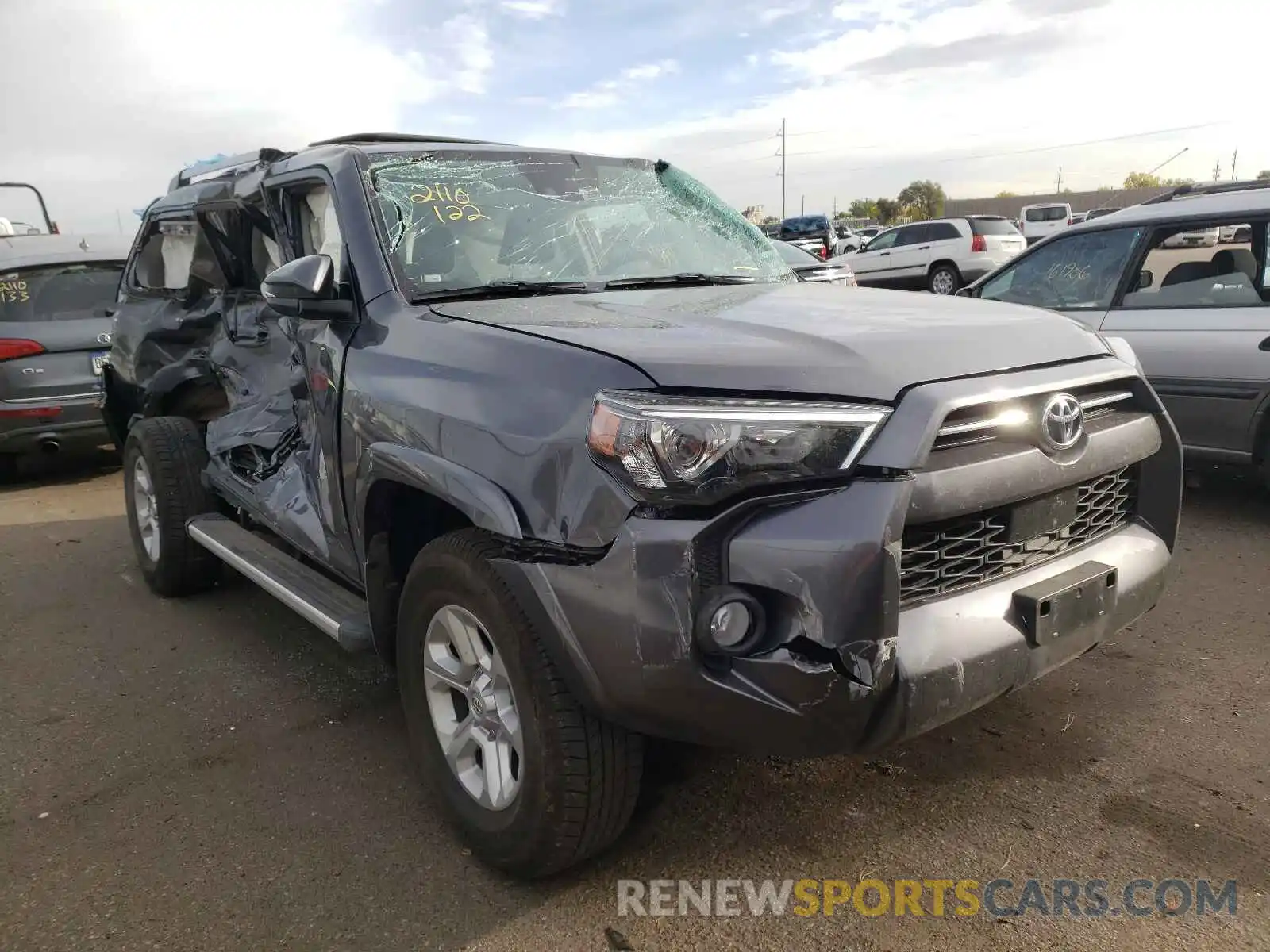 1 Photograph of a damaged car JTEBU5JR2L5823703 TOYOTA 4RUNNER 2020