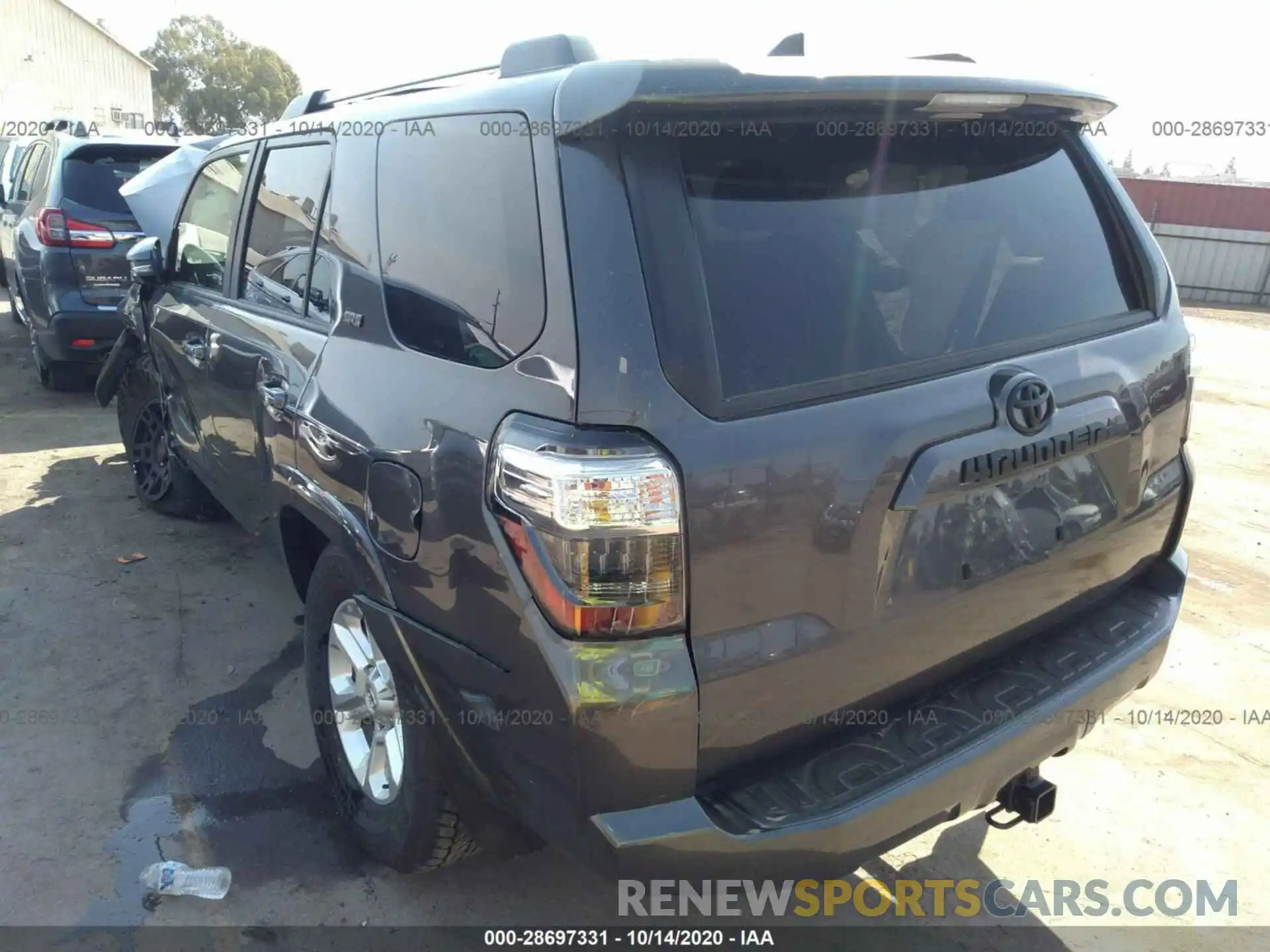 3 Photograph of a damaged car JTEBU5JR2L5826701 TOYOTA 4RUNNER 2020