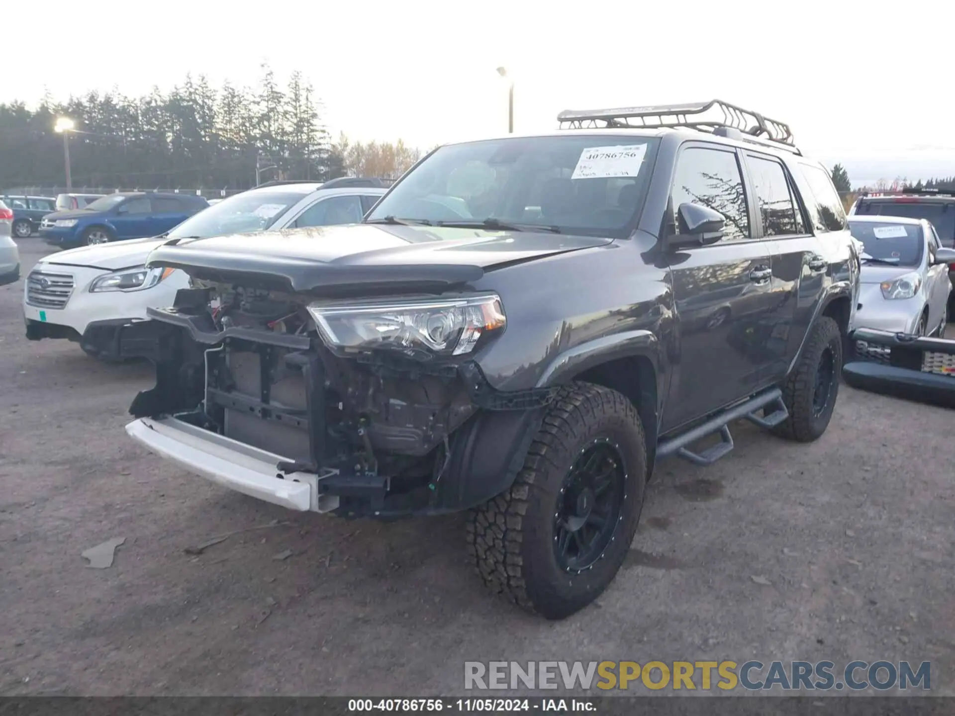 2 Photograph of a damaged car JTEBU5JR3L5775130 TOYOTA 4RUNNER 2020