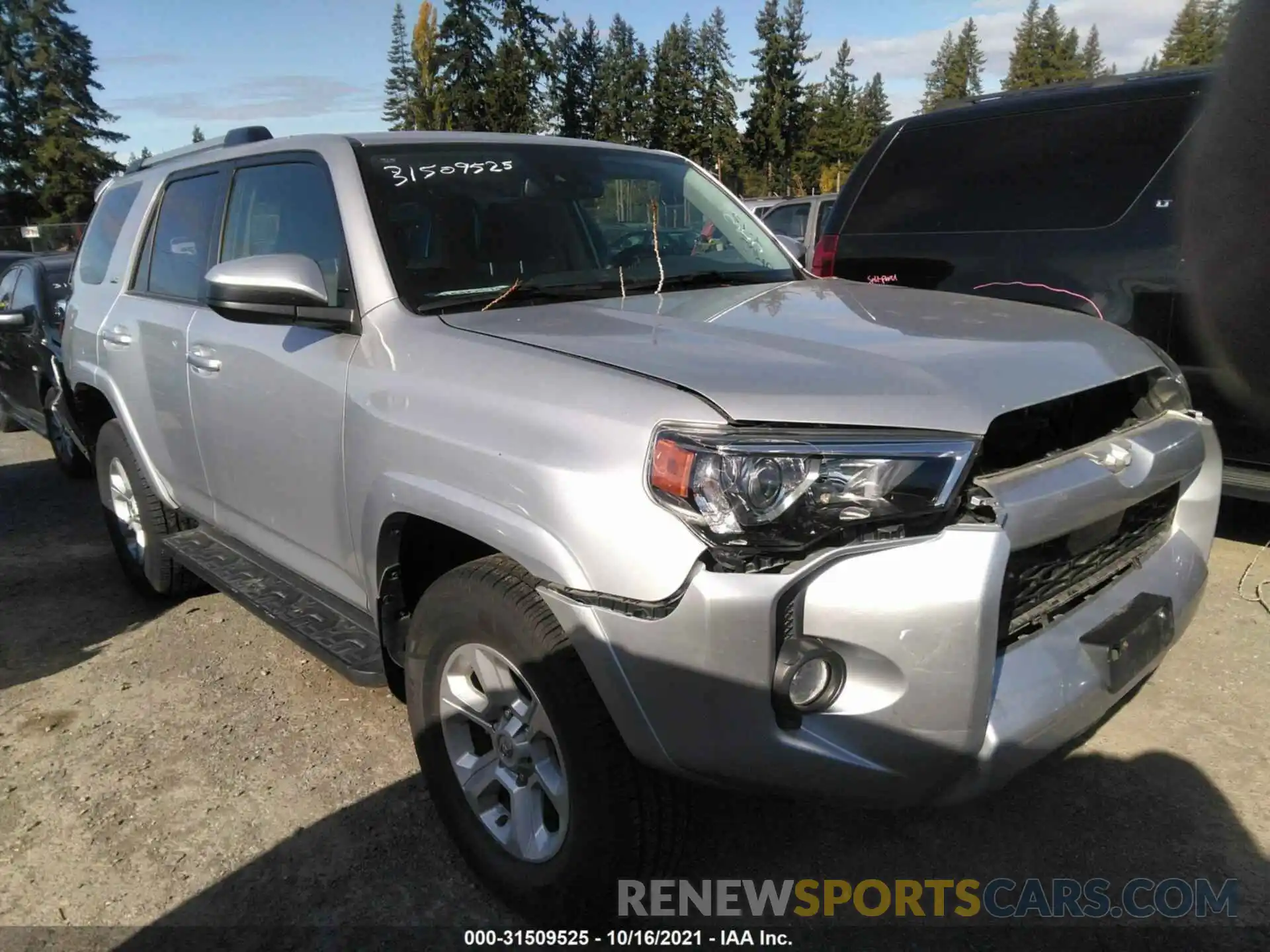 1 Photograph of a damaged car JTEBU5JR3L5788606 TOYOTA 4RUNNER 2020