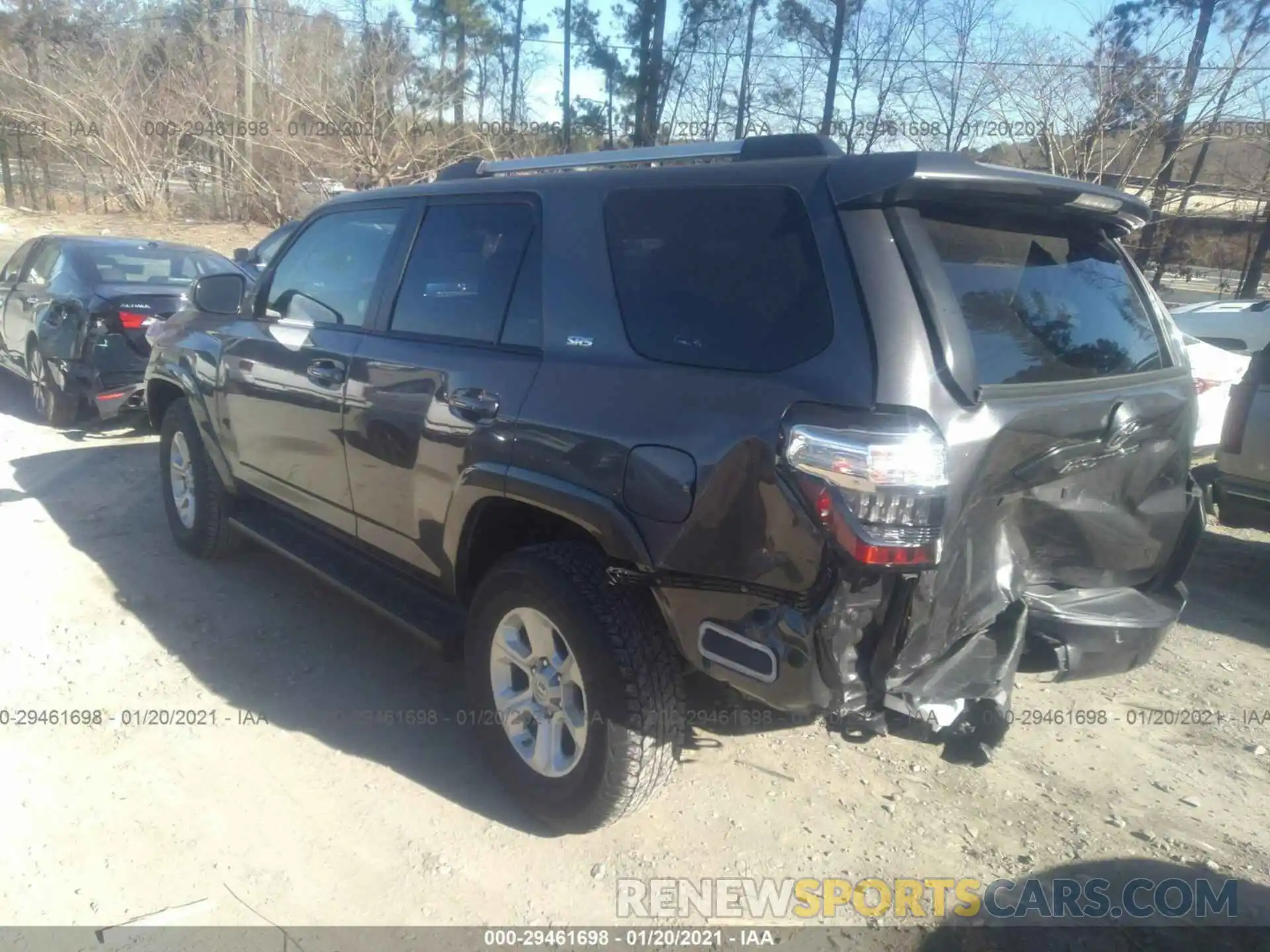 3 Photograph of a damaged car JTEBU5JR3L5790100 TOYOTA 4RUNNER 2020