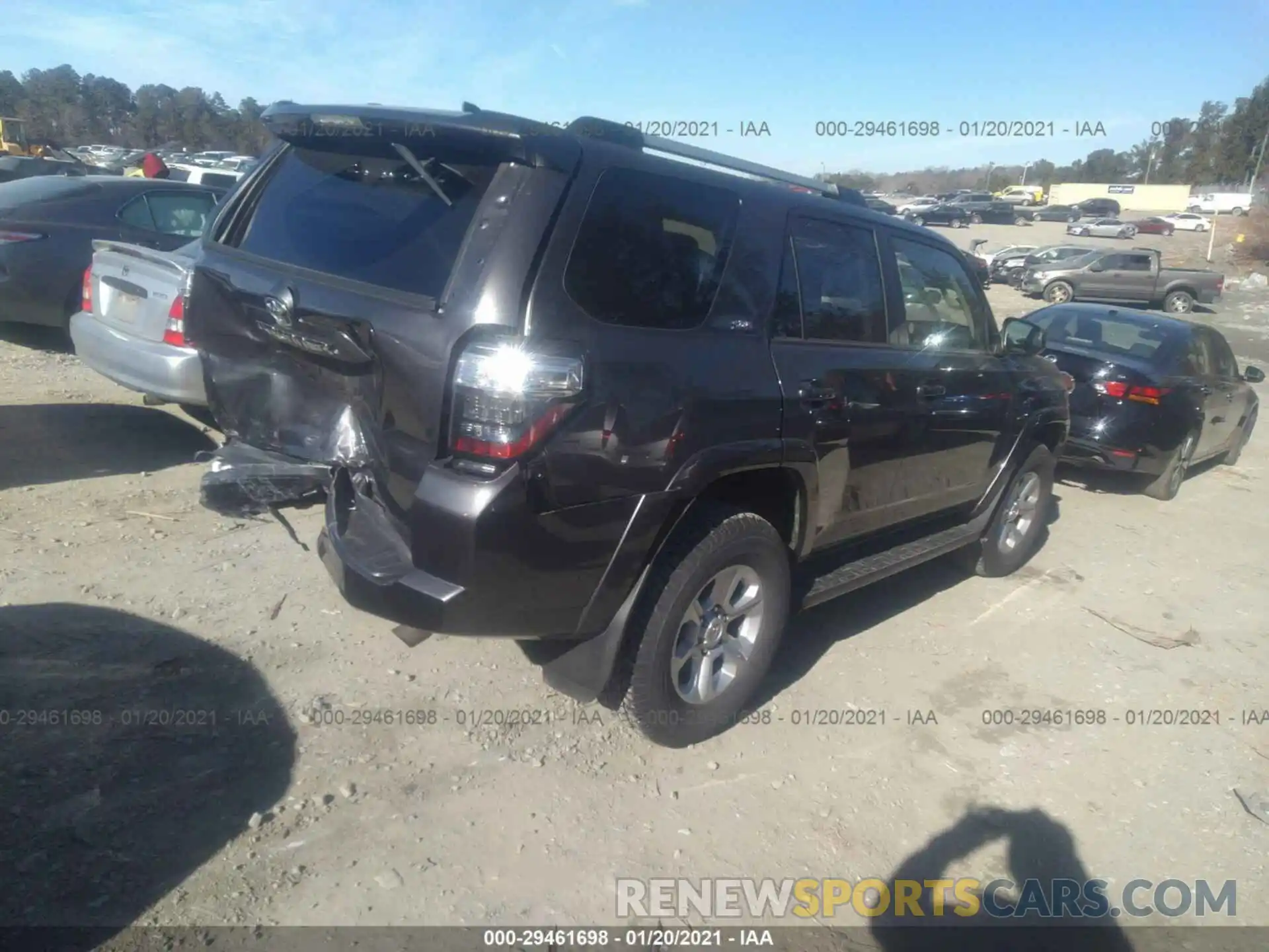 4 Photograph of a damaged car JTEBU5JR3L5790100 TOYOTA 4RUNNER 2020