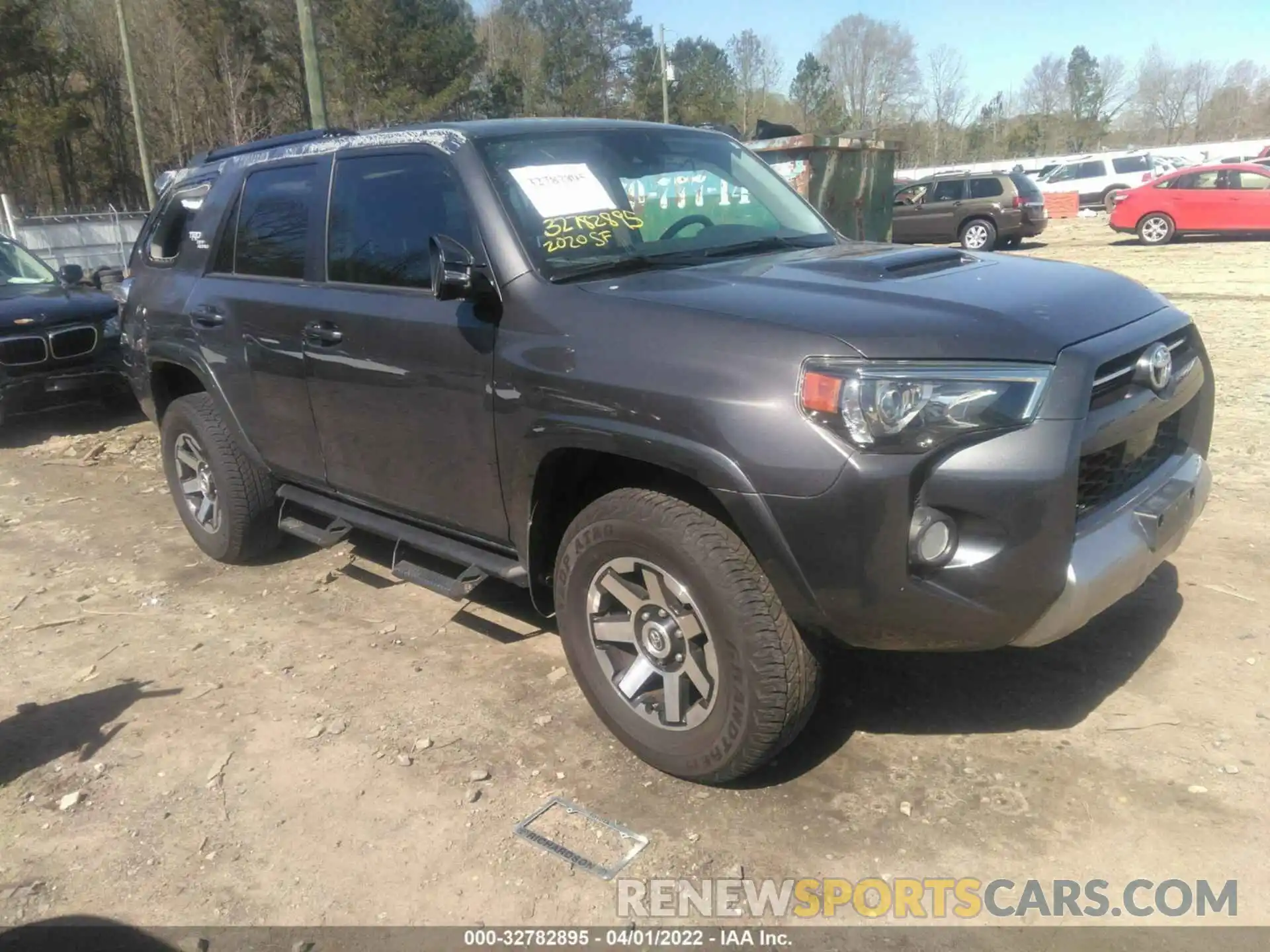 1 Photograph of a damaged car JTEBU5JR3L5790727 TOYOTA 4RUNNER 2020