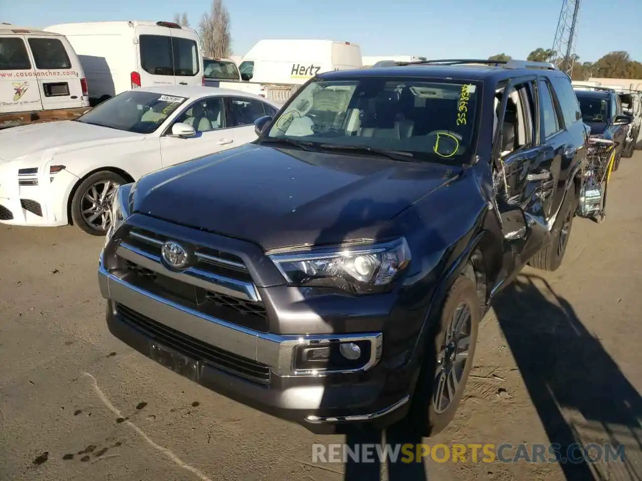 2 Photograph of a damaged car JTEBU5JR3L5797628 TOYOTA 4RUNNER 2020