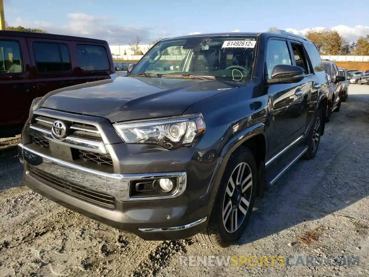 2 Photograph of a damaged car JTEBU5JR3L5811110 TOYOTA 4RUNNER 2020