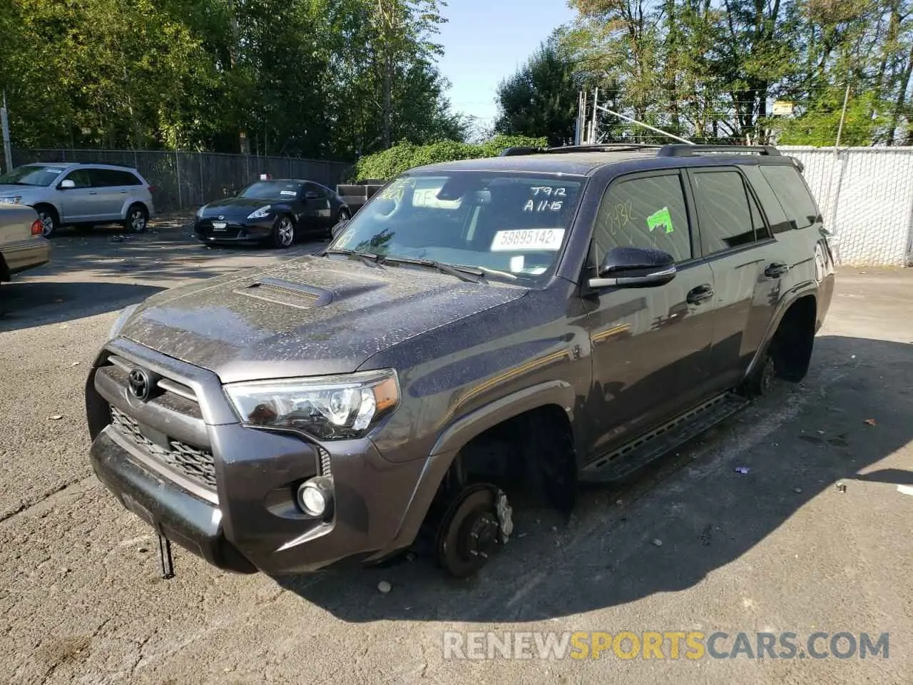 2 Photograph of a damaged car JTEBU5JR4L5755209 TOYOTA 4RUNNER 2020