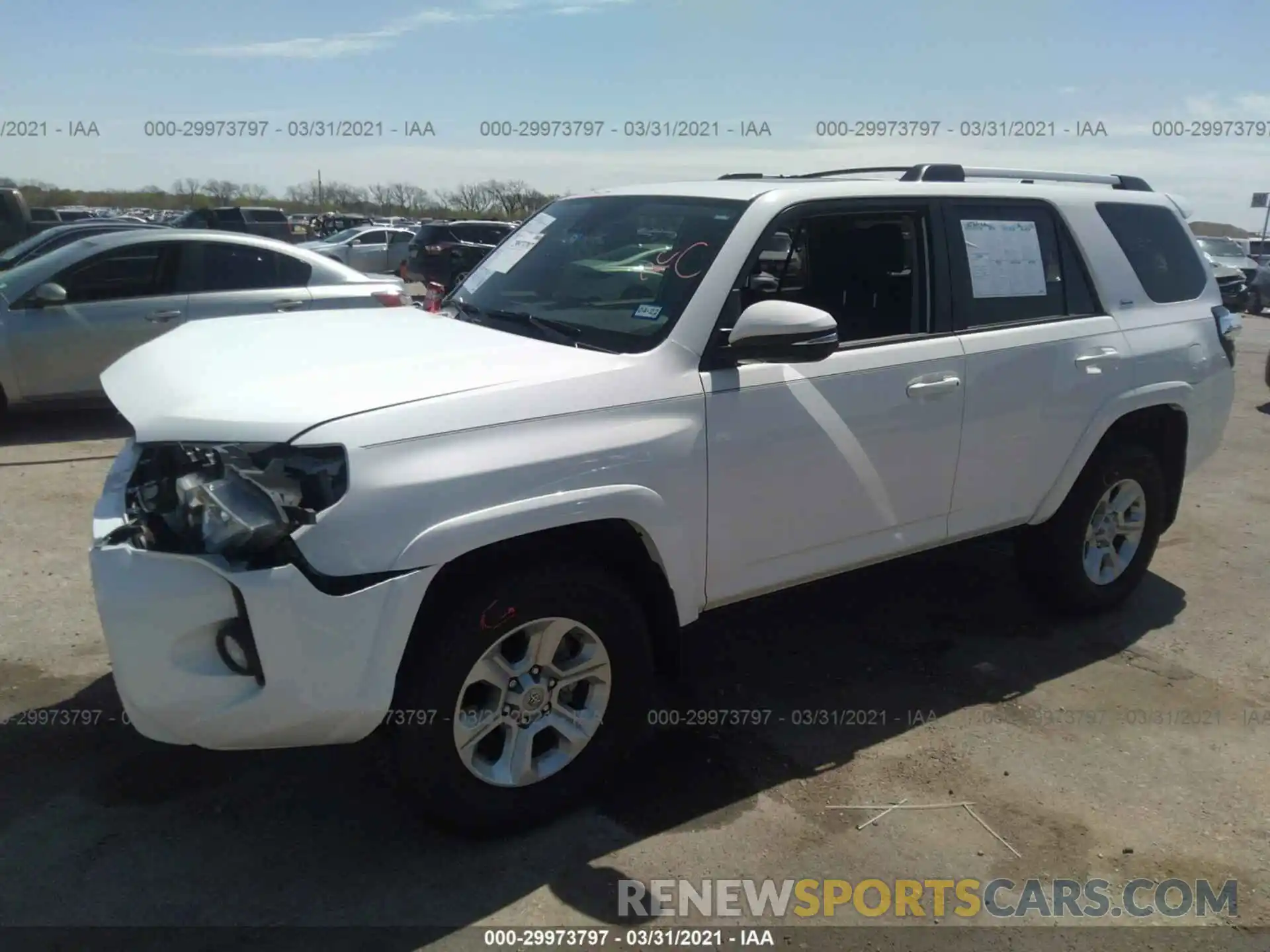 2 Photograph of a damaged car JTEBU5JR4L5769353 TOYOTA 4RUNNER 2020