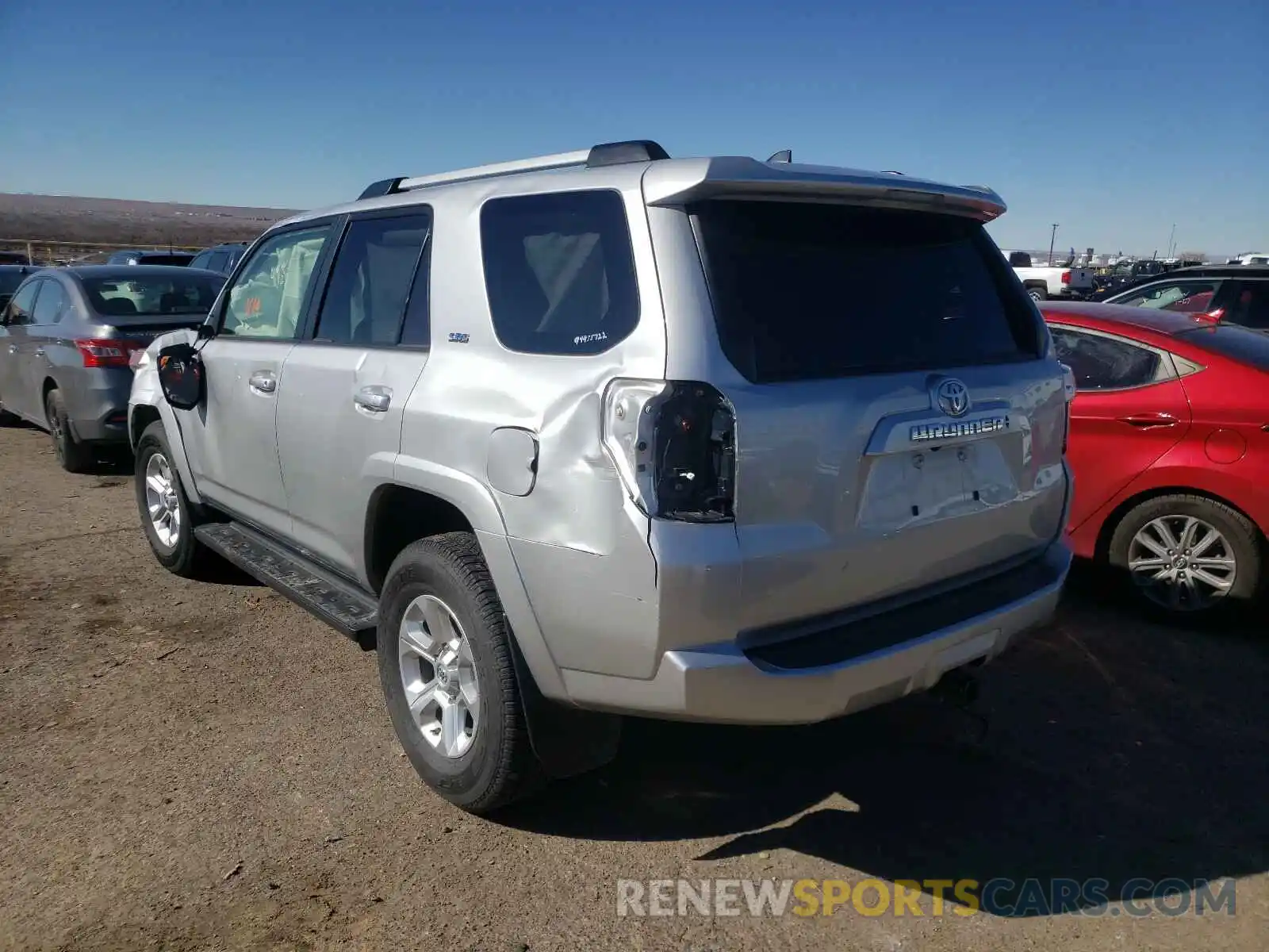 3 Photograph of a damaged car JTEBU5JR4L5796410 TOYOTA 4RUNNER 2020