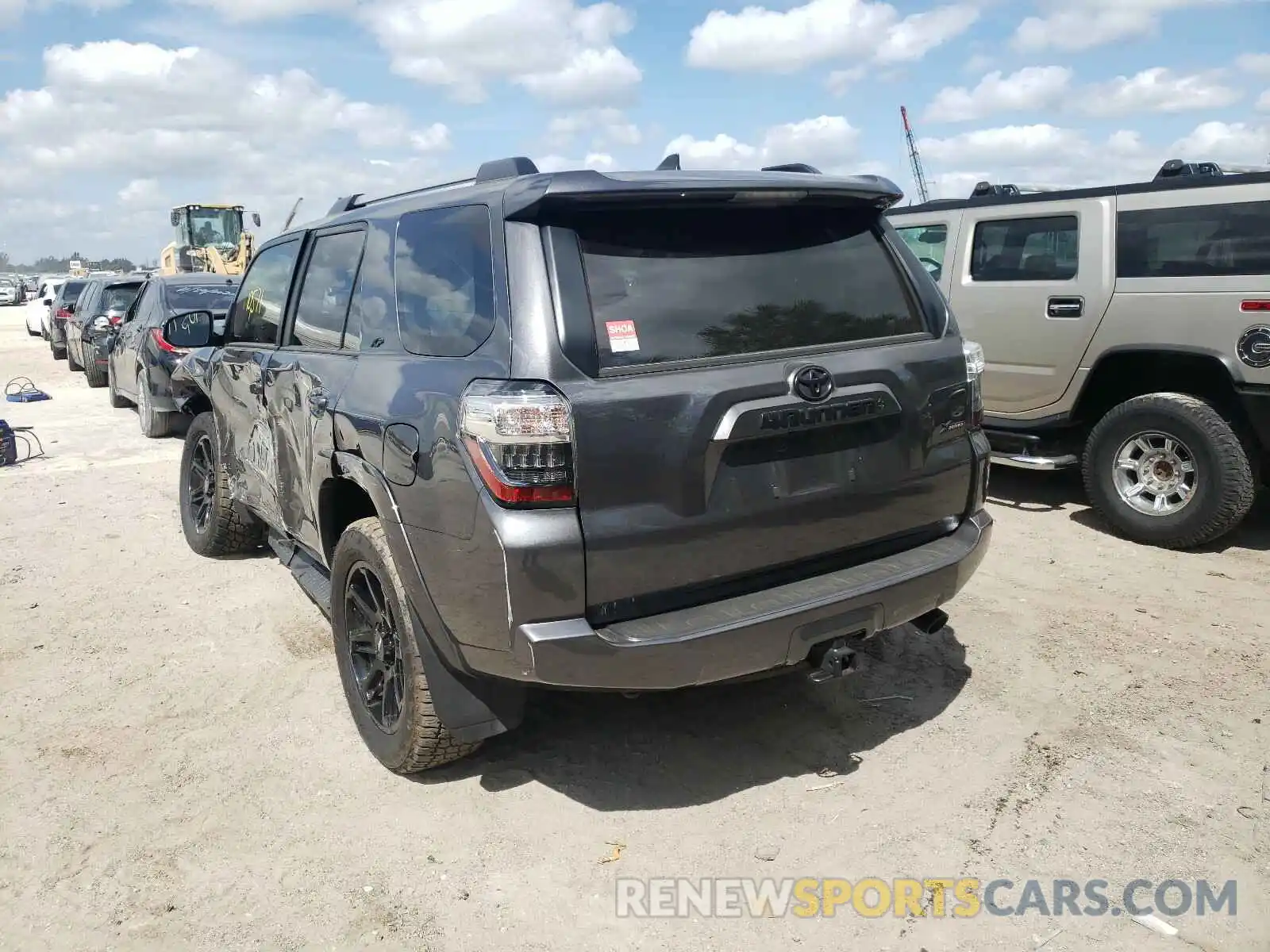 3 Photograph of a damaged car JTEBU5JR4L5825825 TOYOTA 4RUNNER 2020