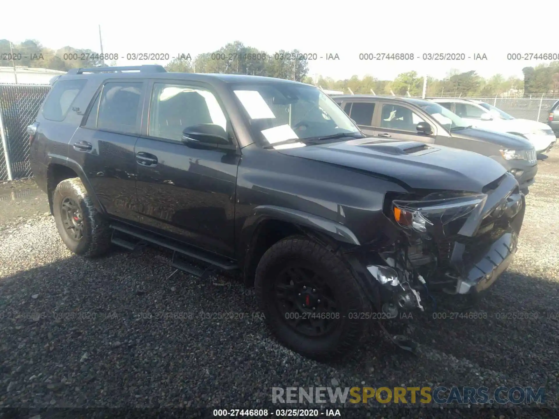 1 Photograph of a damaged car JTEBU5JR5L5737754 TOYOTA 4RUNNER 2020