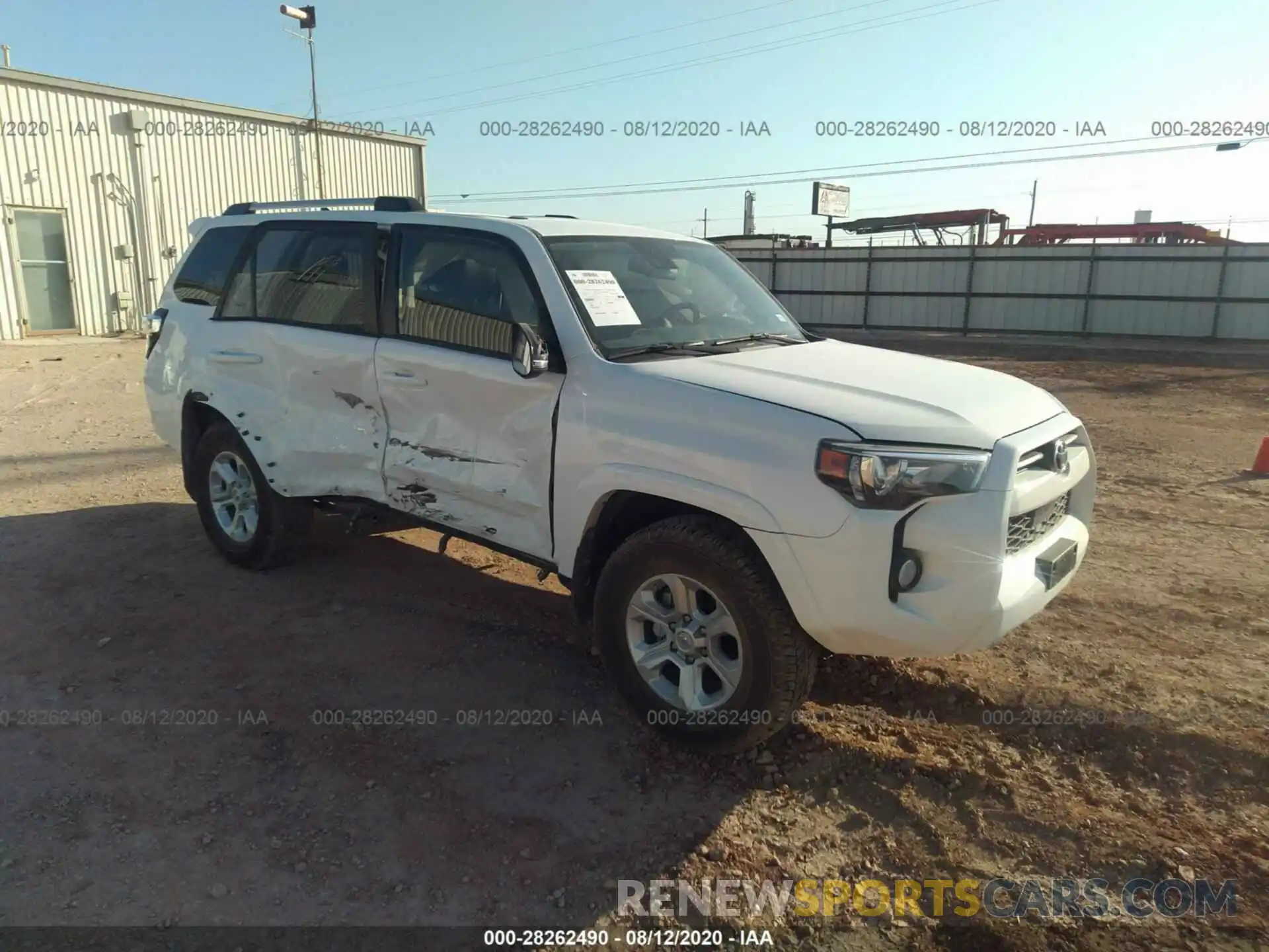 1 Photograph of a damaged car JTEBU5JR5L5771371 TOYOTA 4RUNNER 2020