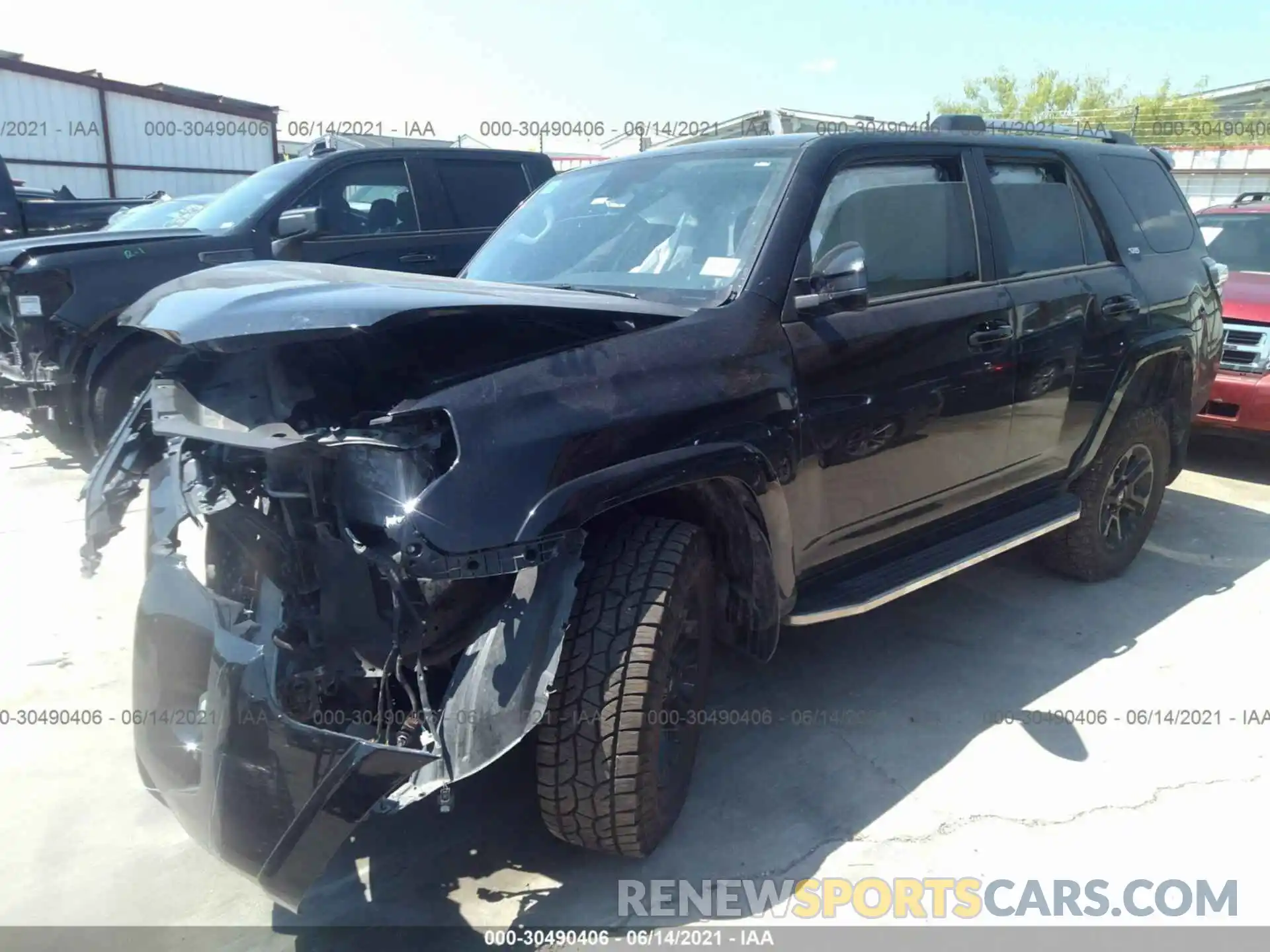 2 Photograph of a damaged car JTEBU5JR5L5782452 TOYOTA 4RUNNER 2020