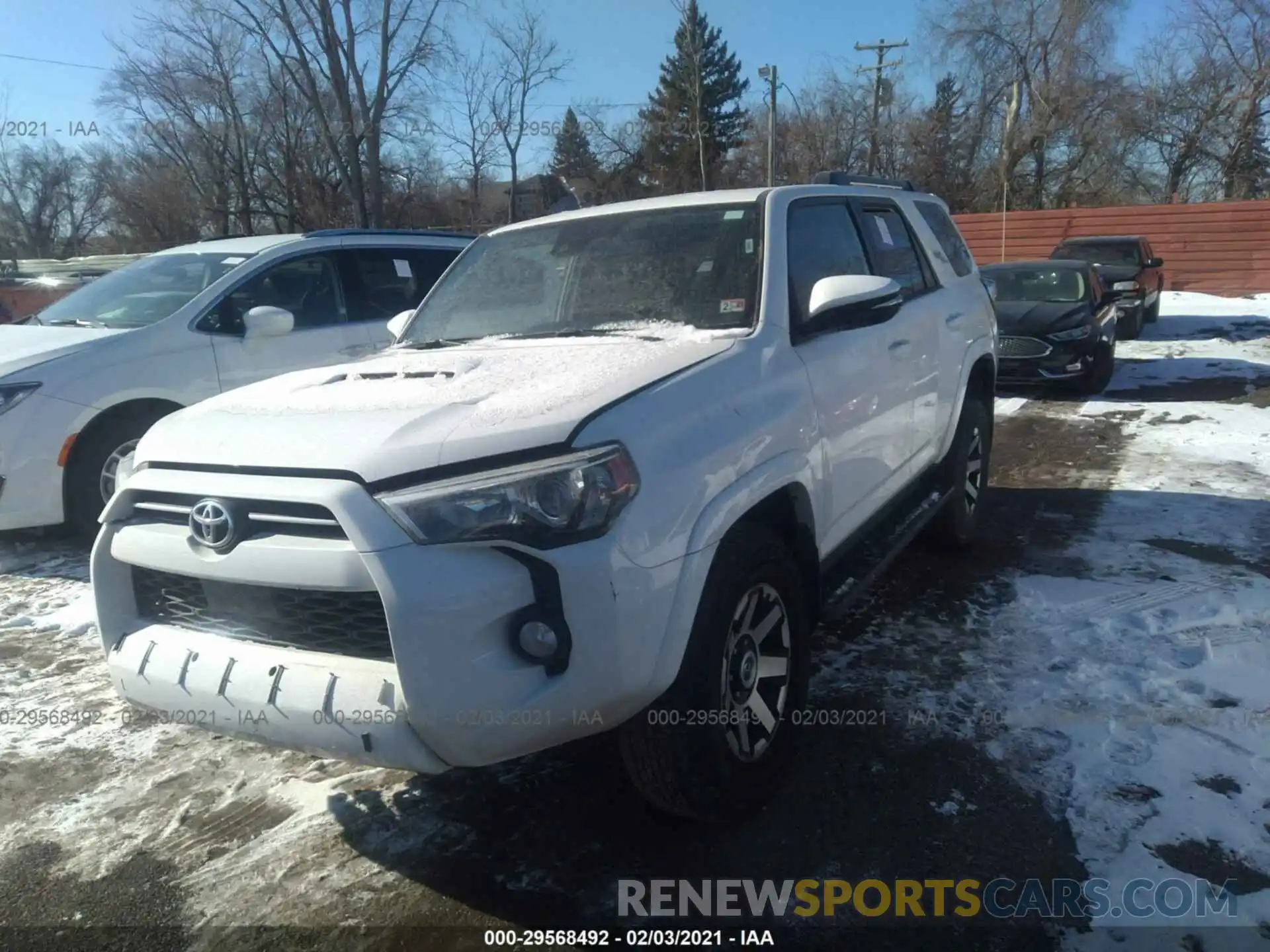 2 Photograph of a damaged car JTEBU5JR5L5785089 TOYOTA 4RUNNER 2020