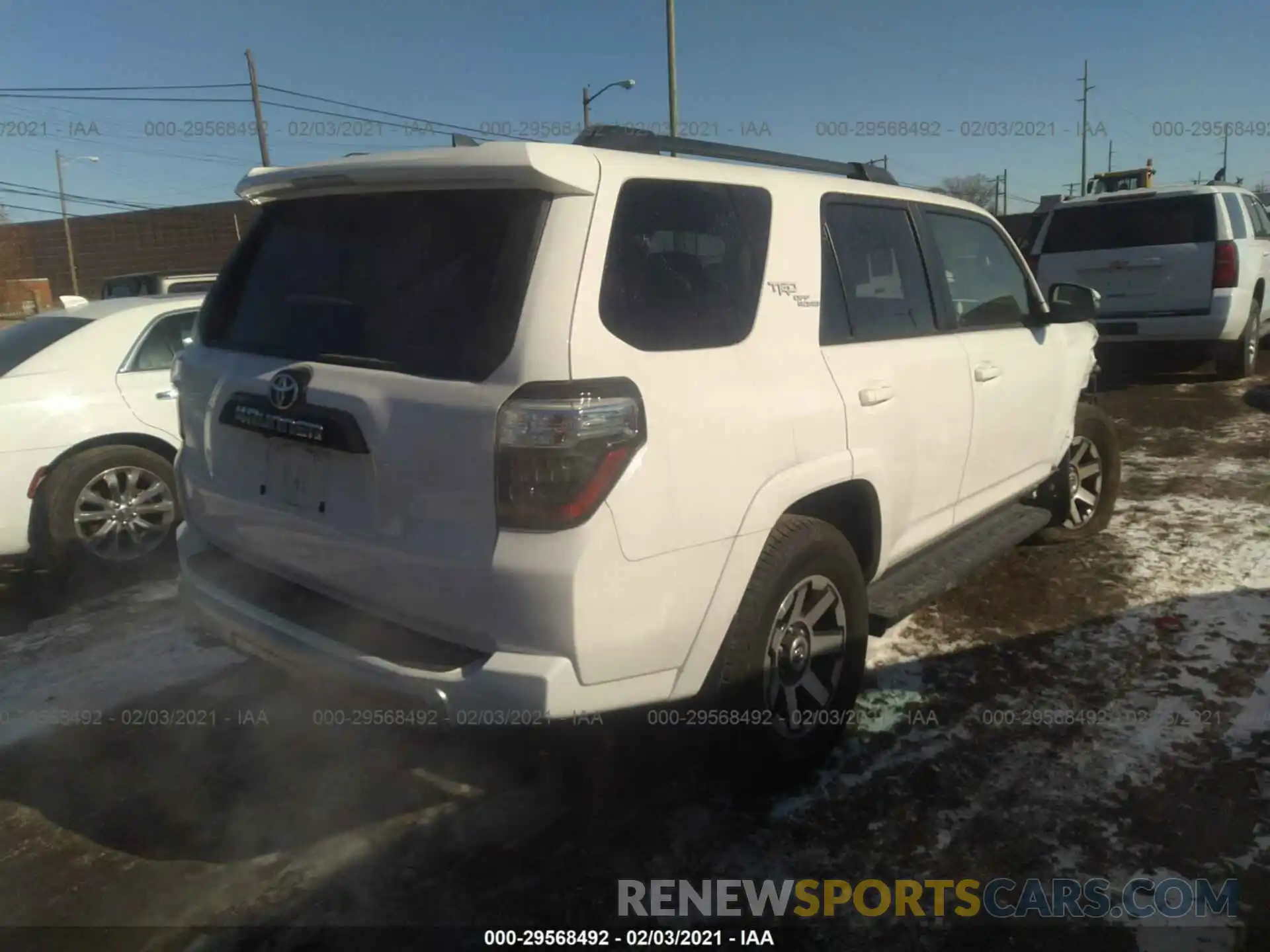 4 Photograph of a damaged car JTEBU5JR5L5785089 TOYOTA 4RUNNER 2020