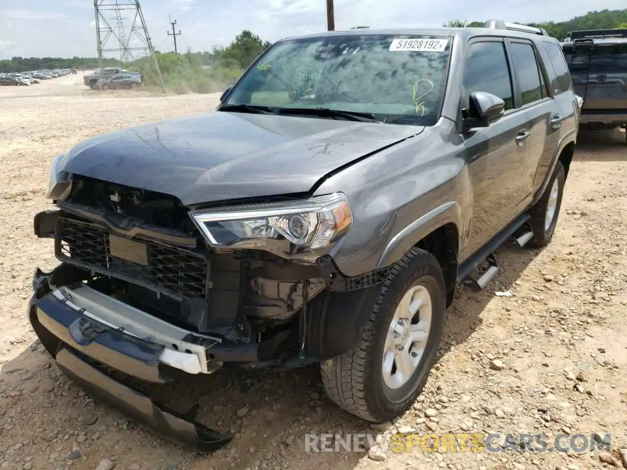 2 Photograph of a damaged car JTEBU5JR5L5786663 TOYOTA 4RUNNER 2020