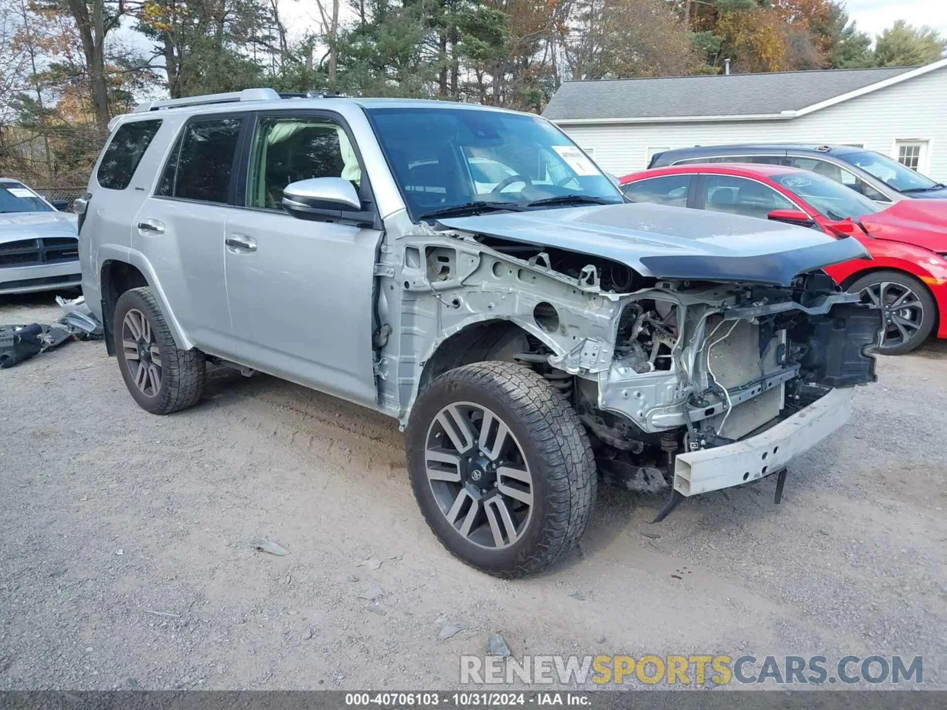 1 Photograph of a damaged car JTEBU5JR5L5833450 TOYOTA 4RUNNER 2020