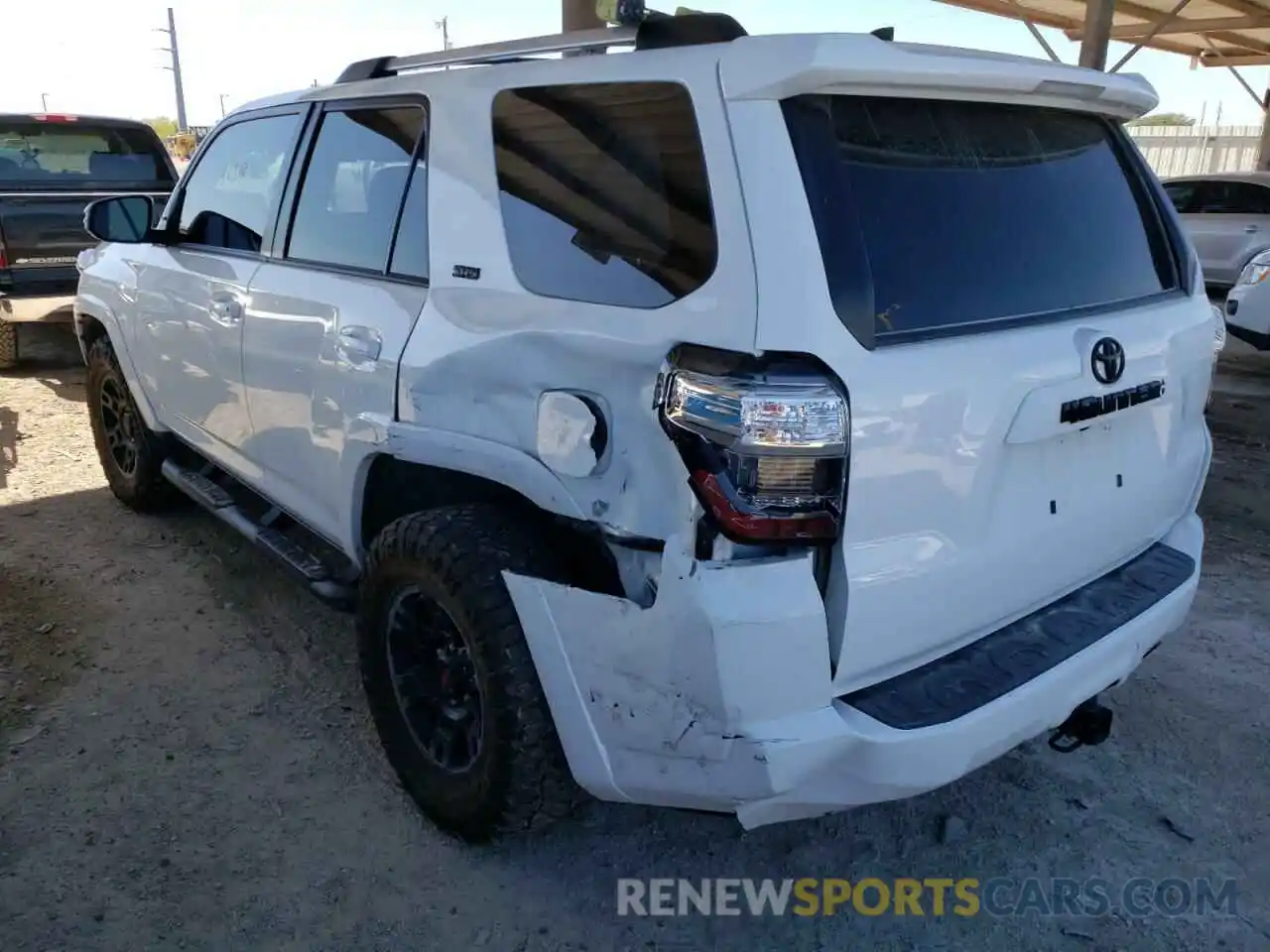 3 Photograph of a damaged car JTEBU5JR5L5833626 TOYOTA 4RUNNER 2020