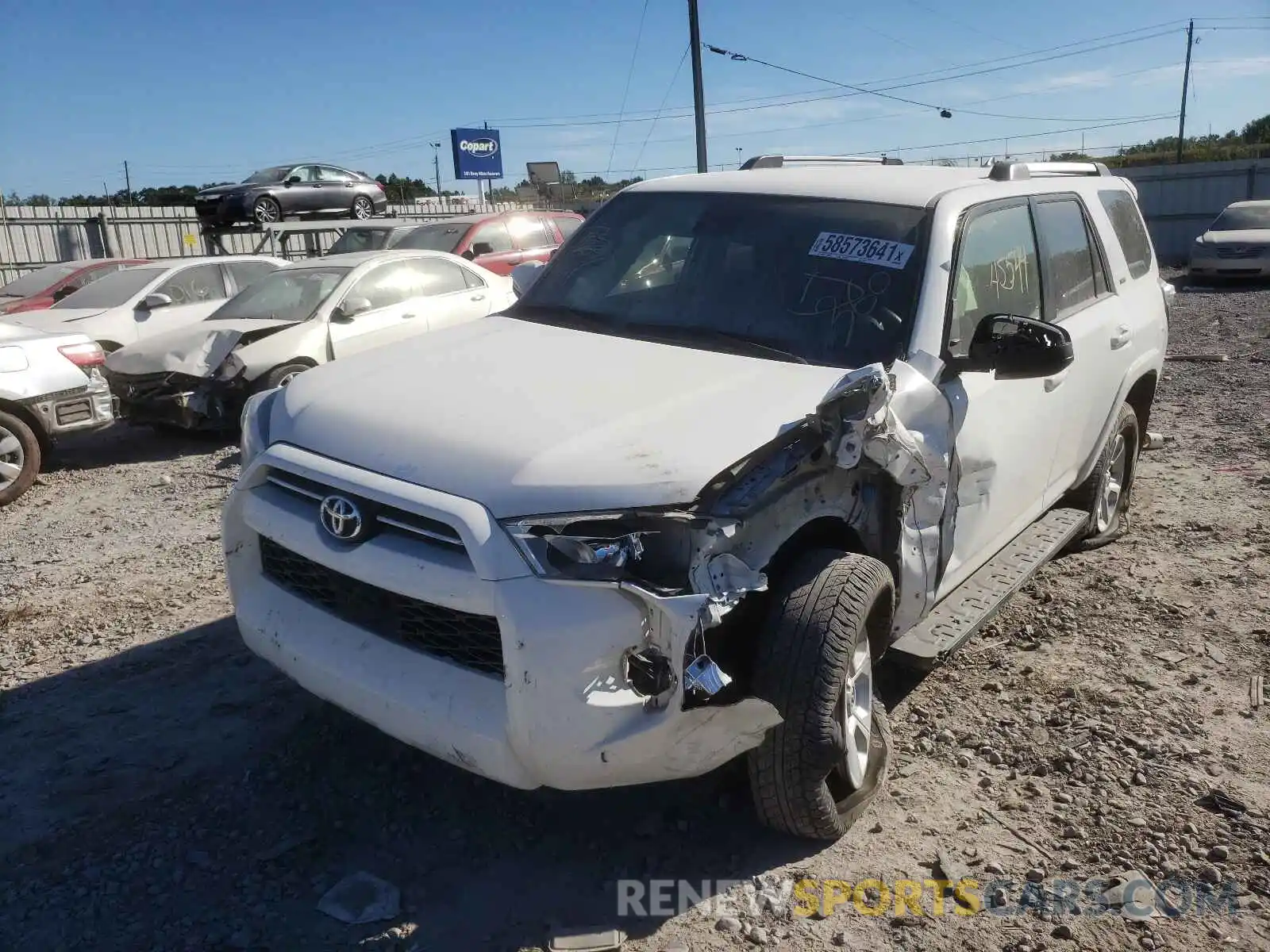 2 Photograph of a damaged car JTEBU5JR6L5750853 TOYOTA 4RUNNER 2020