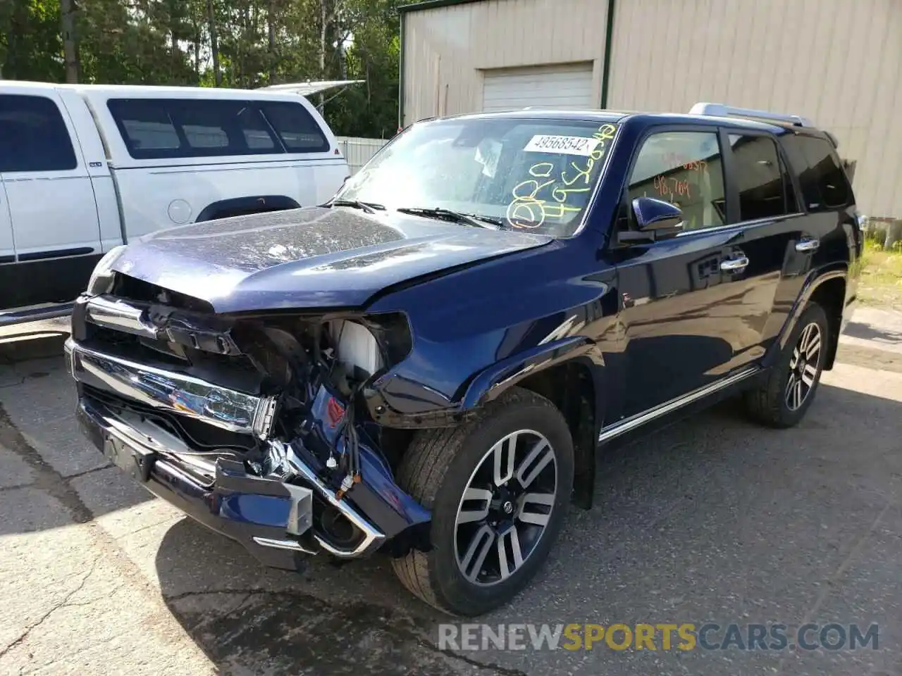 2 Photograph of a damaged car JTEBU5JR6L5770360 TOYOTA 4RUNNER 2020