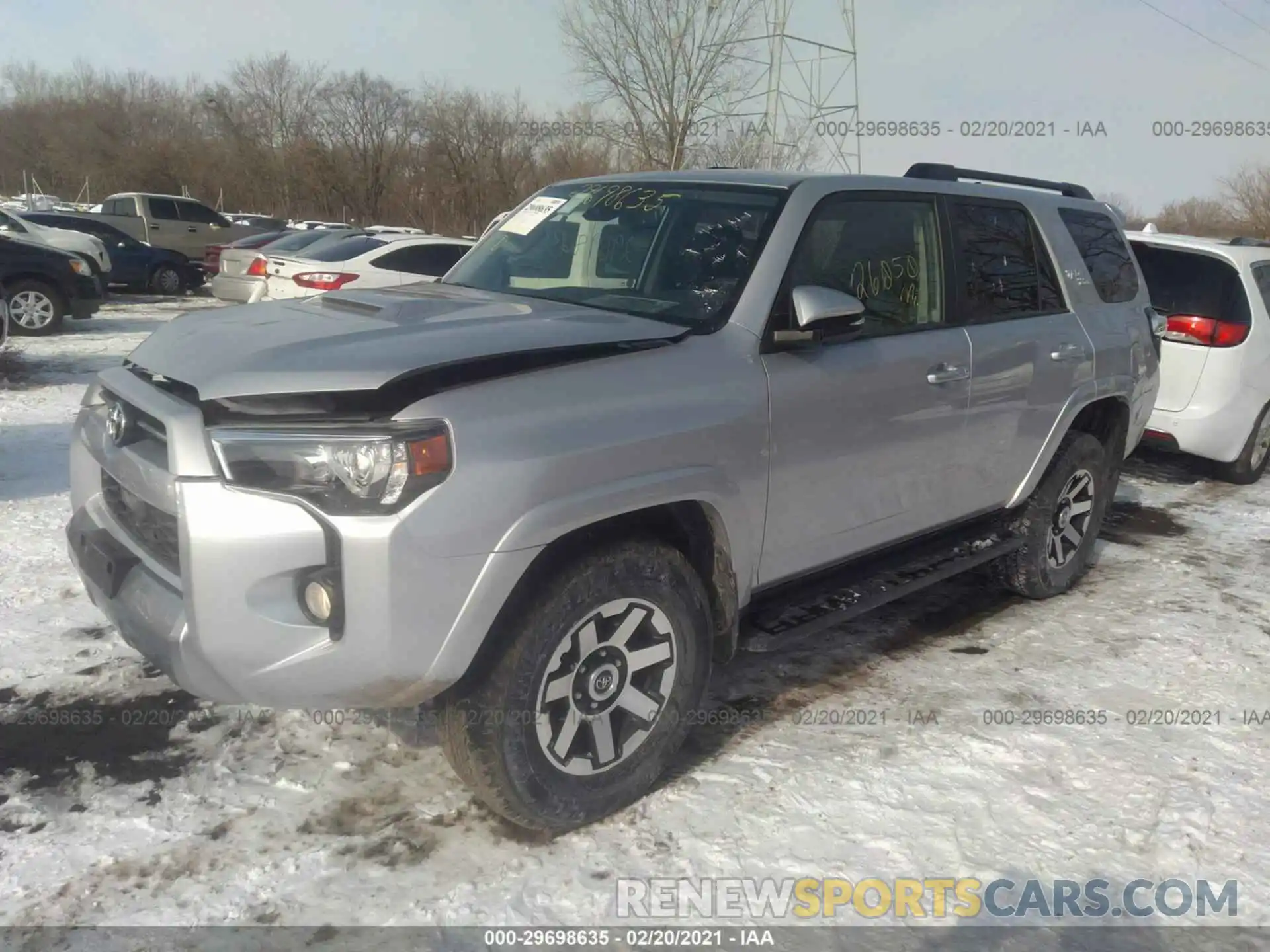 2 Photograph of a damaged car JTEBU5JR6L5788874 TOYOTA 4RUNNER 2020