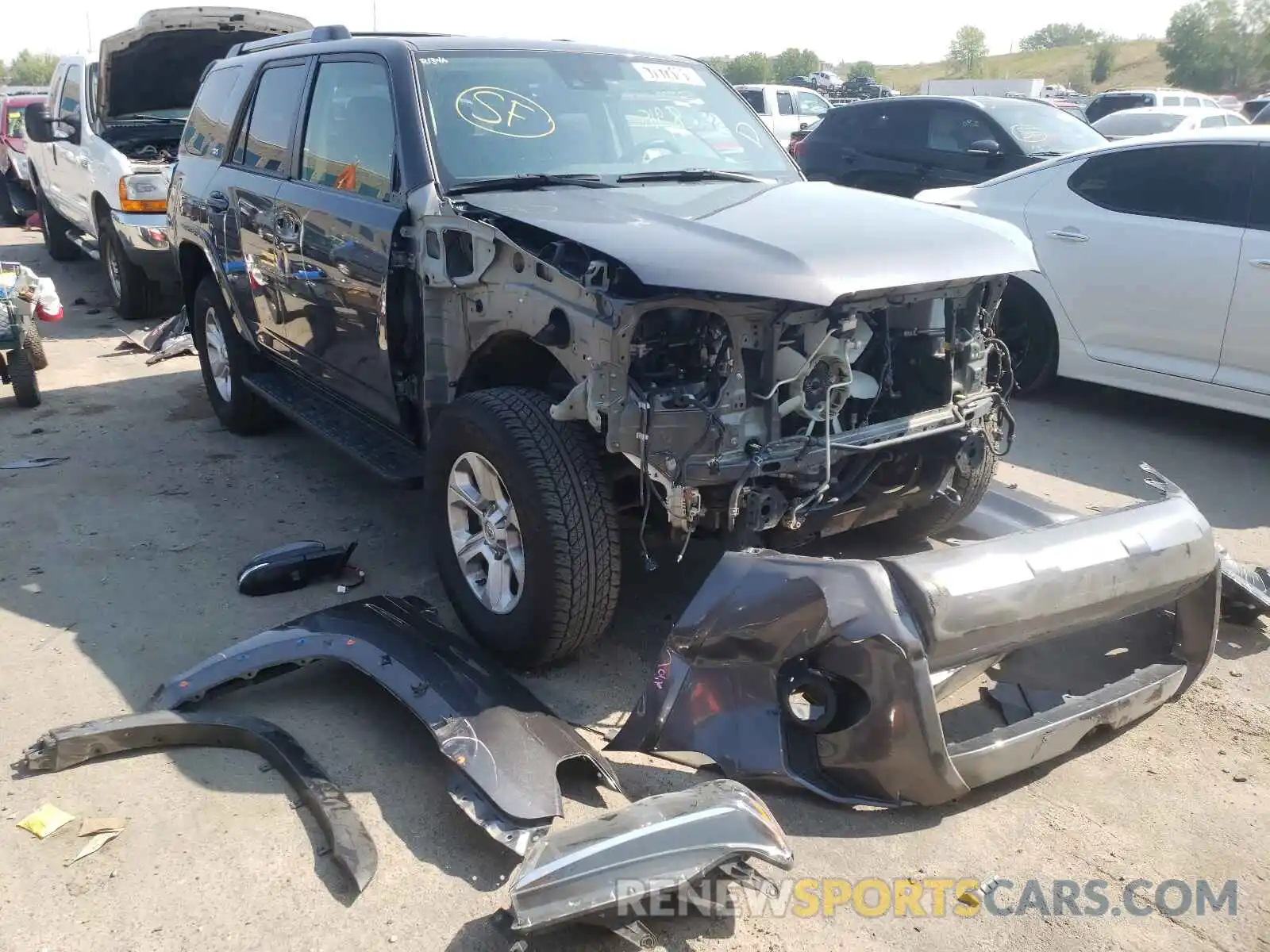 1 Photograph of a damaged car JTEBU5JR7L5751350 TOYOTA 4RUNNER 2020