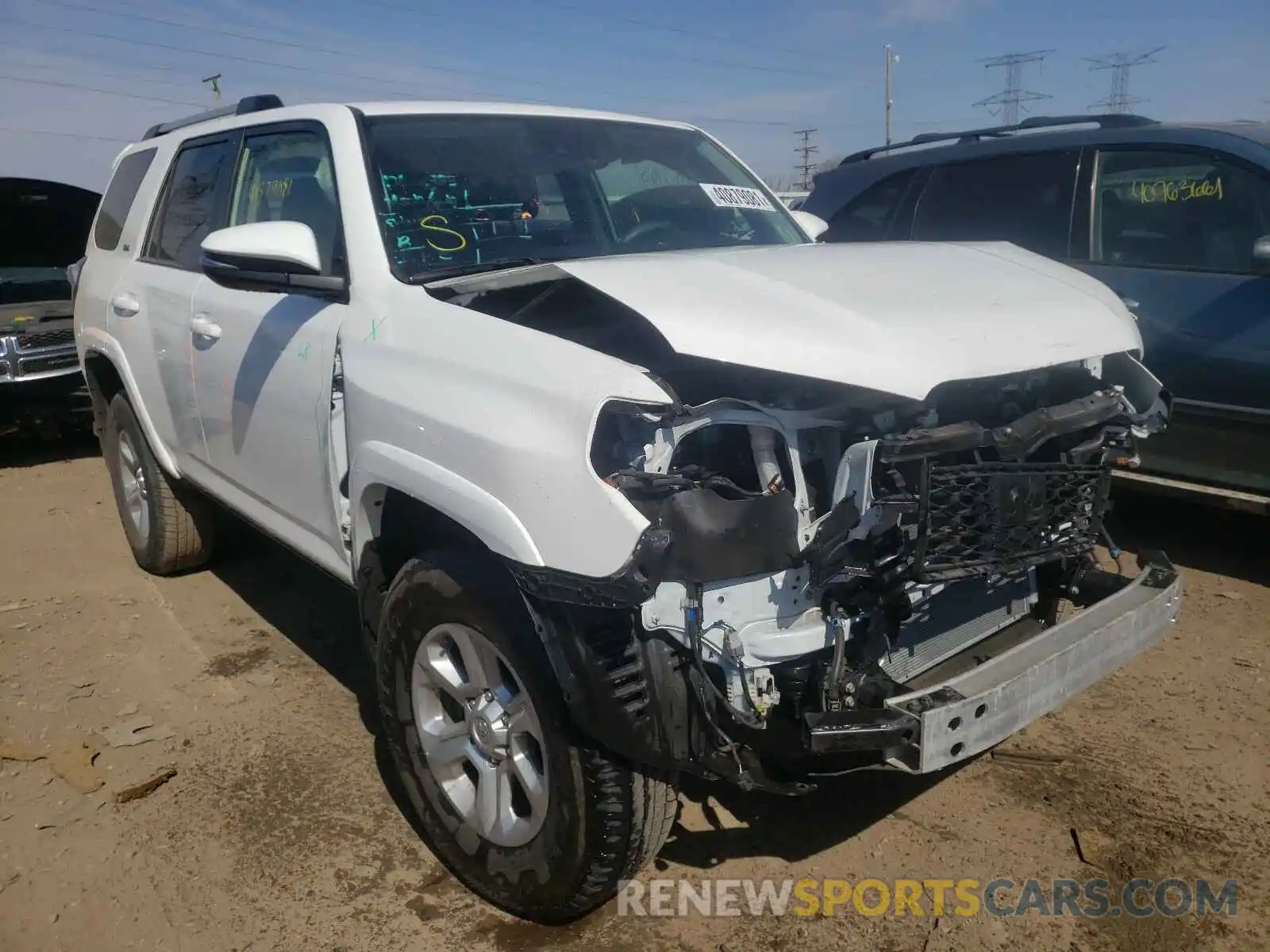 1 Photograph of a damaged car JTEBU5JR7L5756709 TOYOTA 4RUNNER 2020