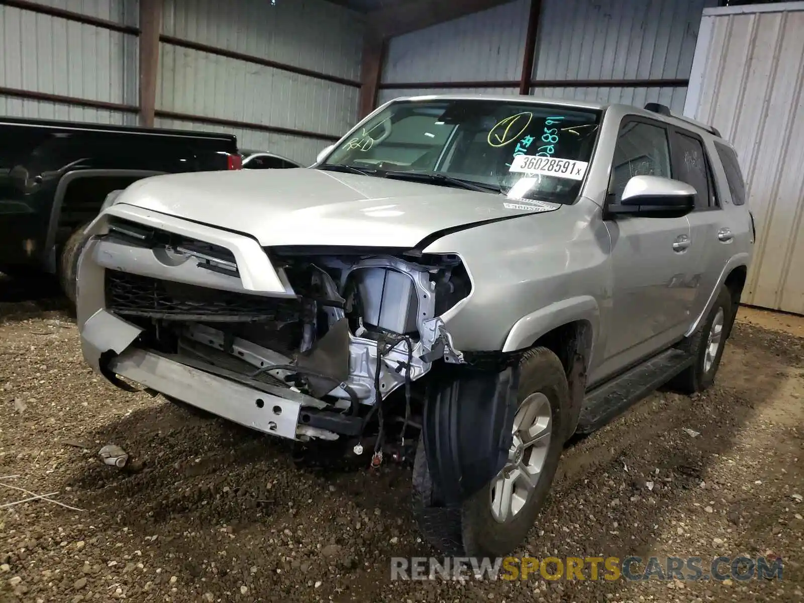 2 Photograph of a damaged car JTEBU5JR7L5788415 TOYOTA 4RUNNER 2020