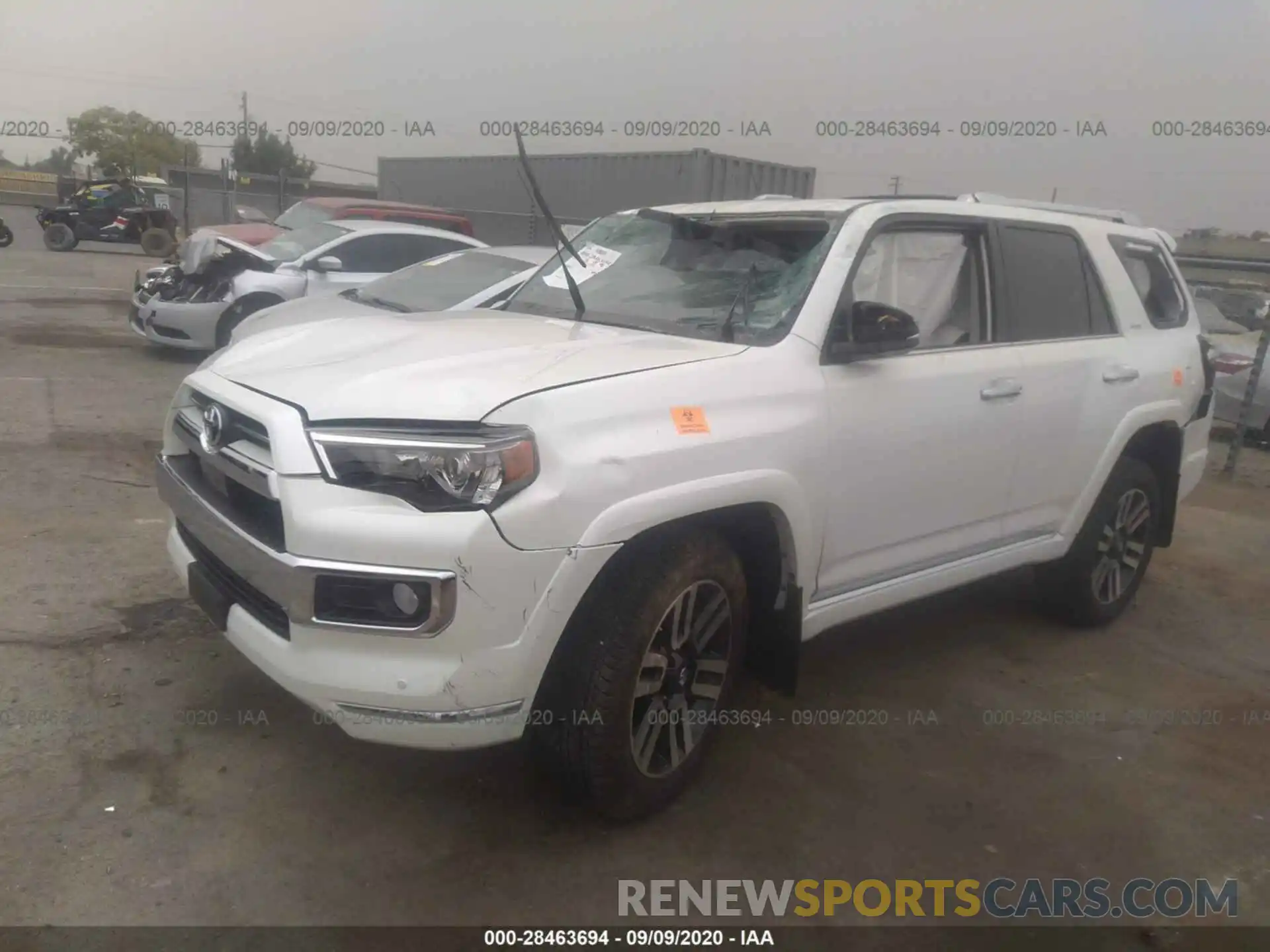 2 Photograph of a damaged car JTEBU5JR7L5806380 TOYOTA 4RUNNER 2020